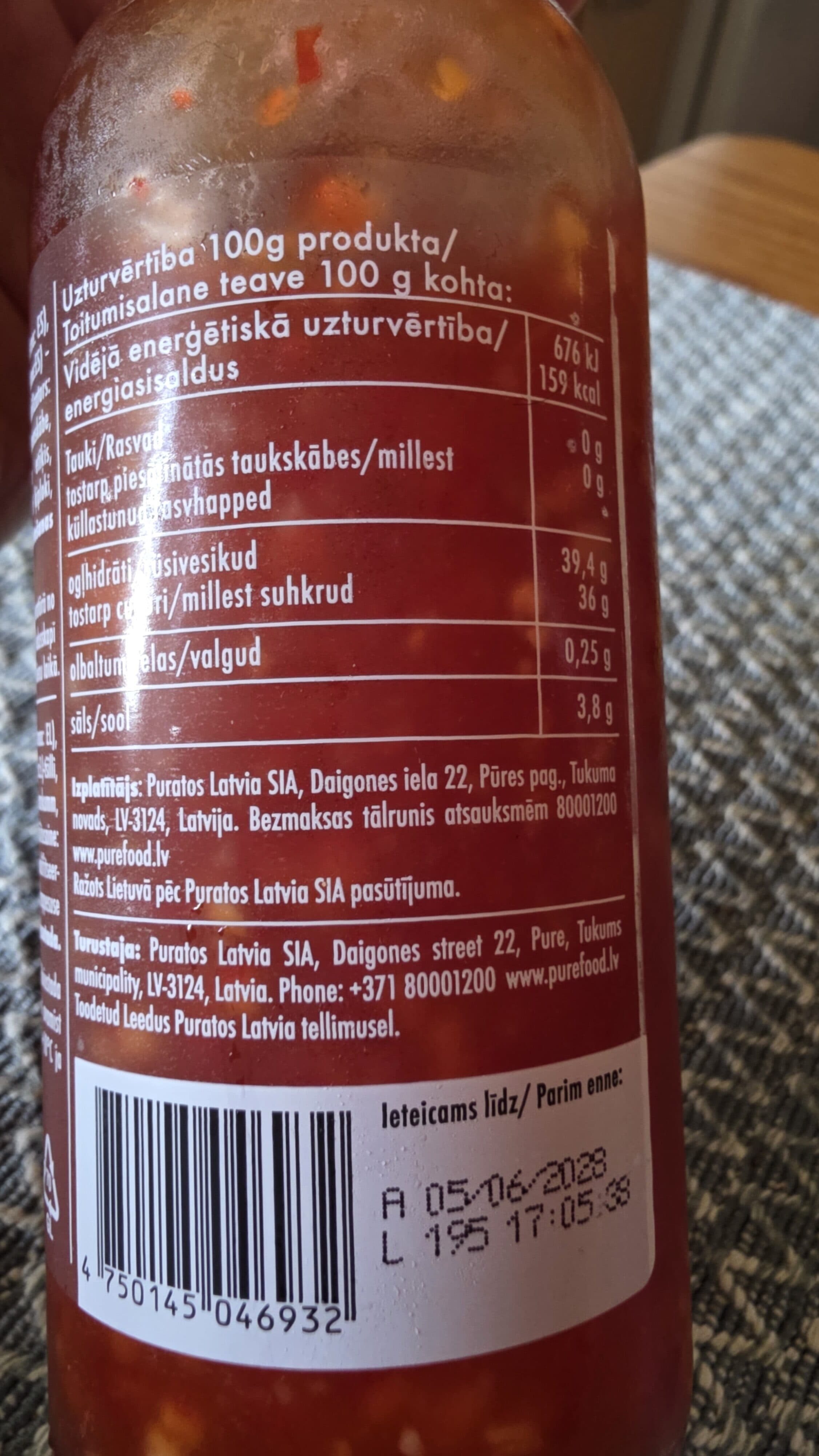 Pūre Sweet Asia Mērce packshot