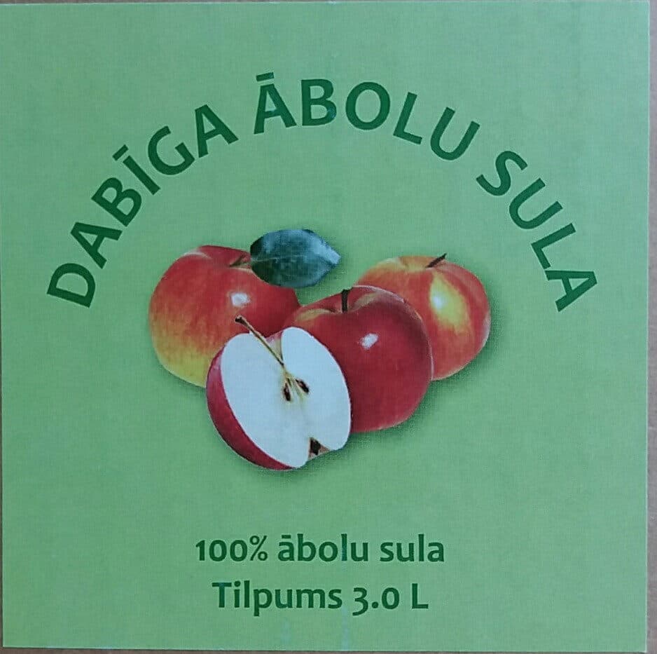 Naukšēni Dabīga ābolu sula packshot
