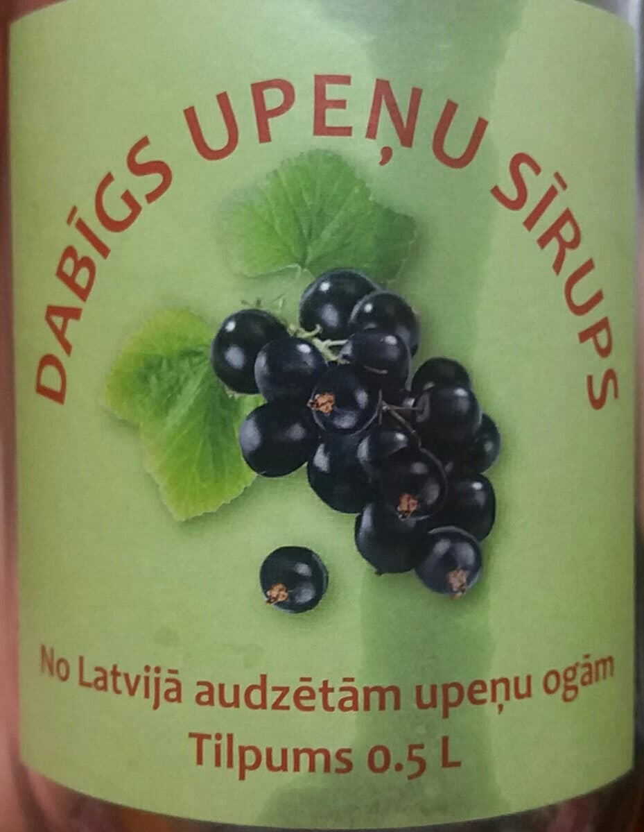 Naukšēni Dabīgs upeņu sīrups packshot