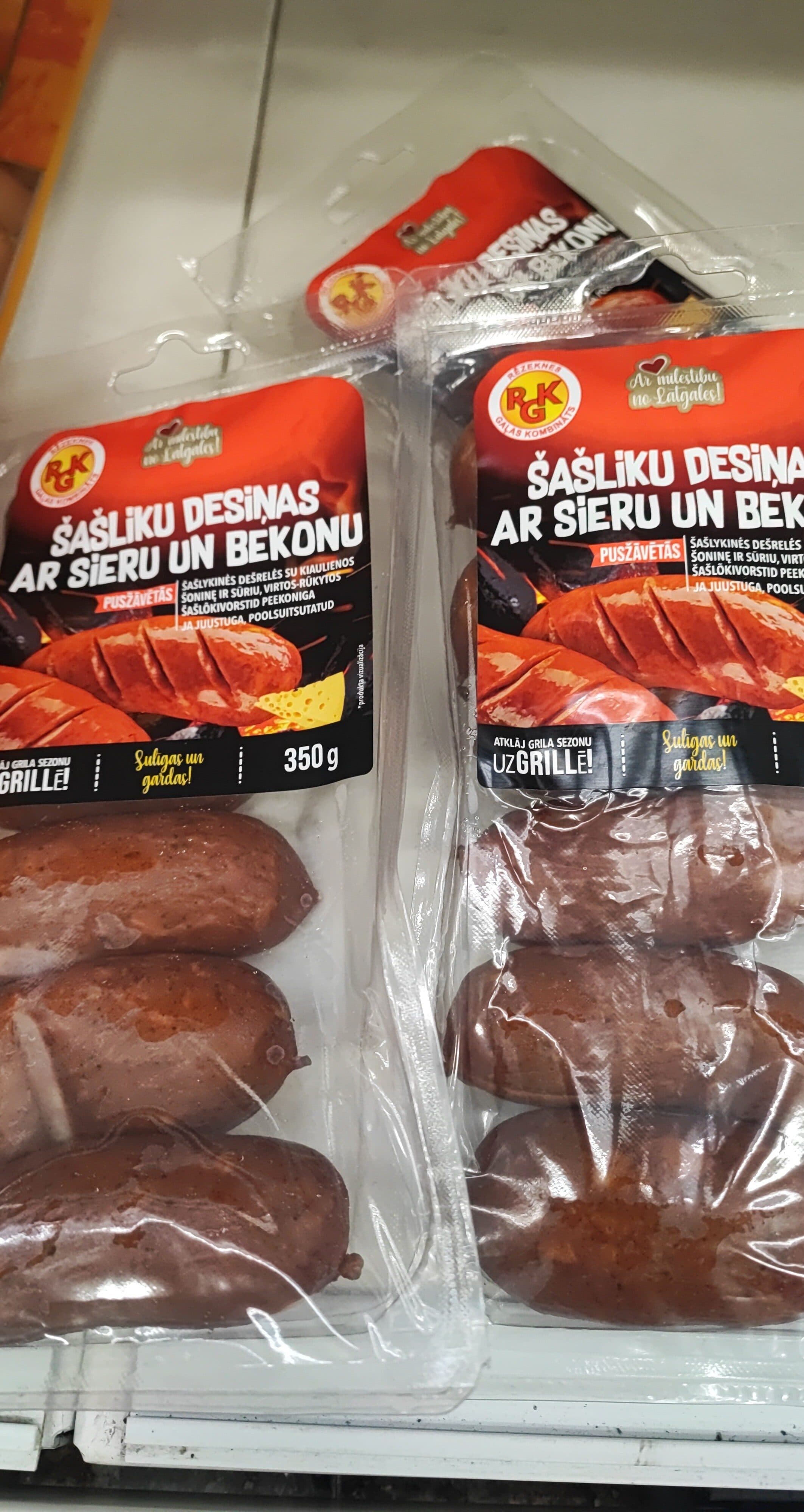 Rēzeknes gaļas kombināts desiņas Šašliku ar bek.sieru packshot