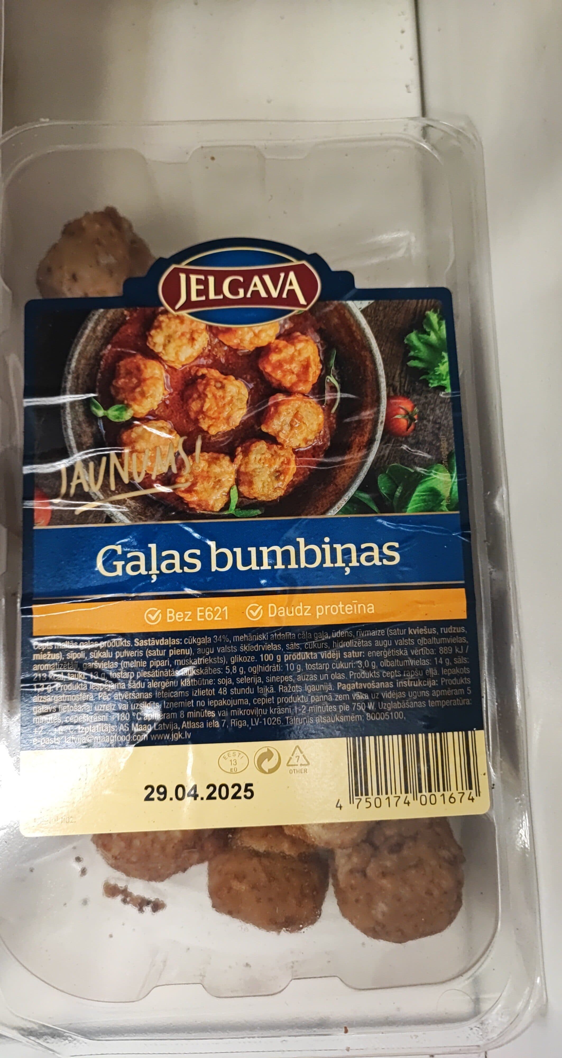 gaļas bumbiņas Jelgava packshot
