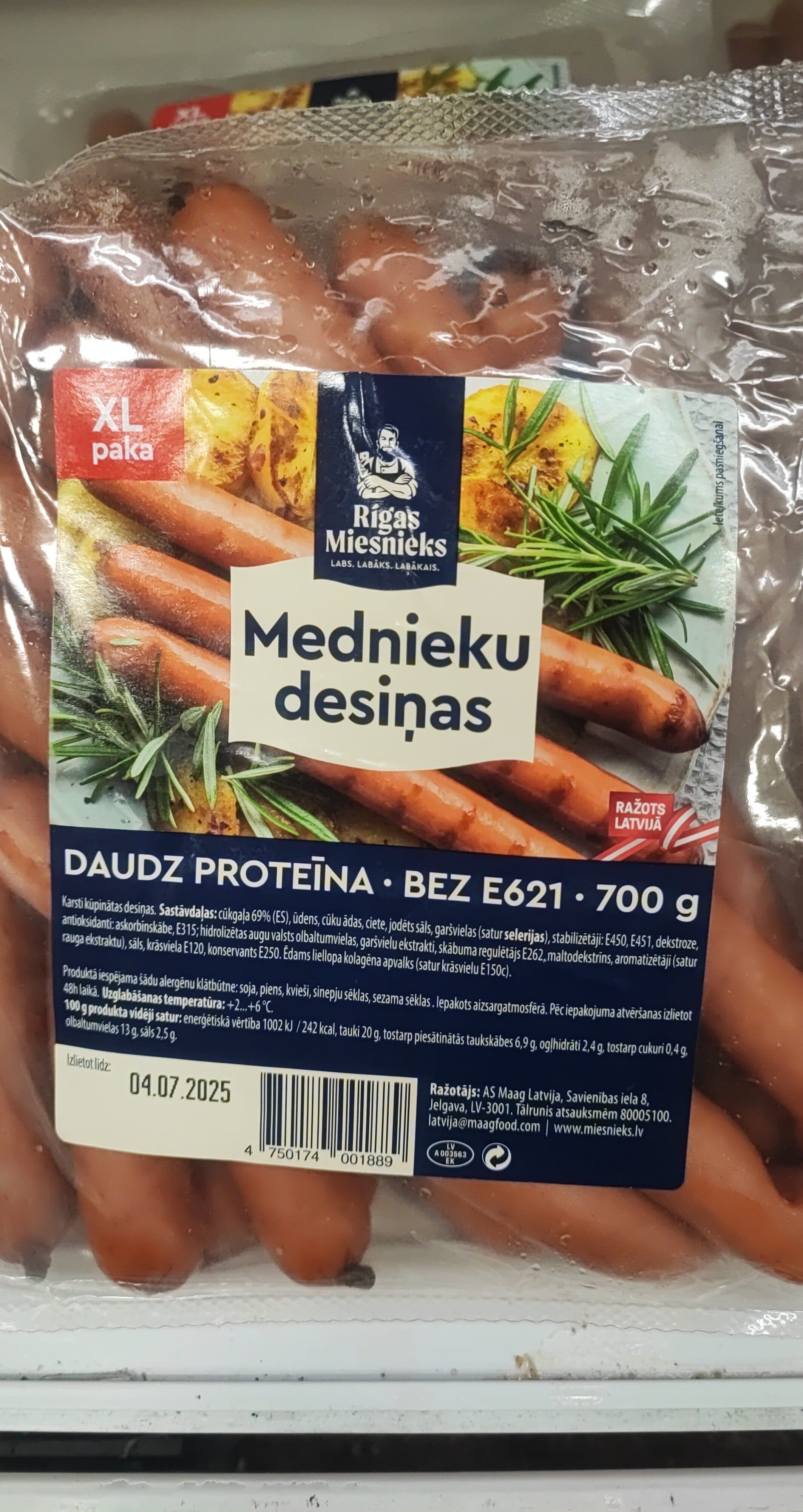 mednieku desiņas packshot