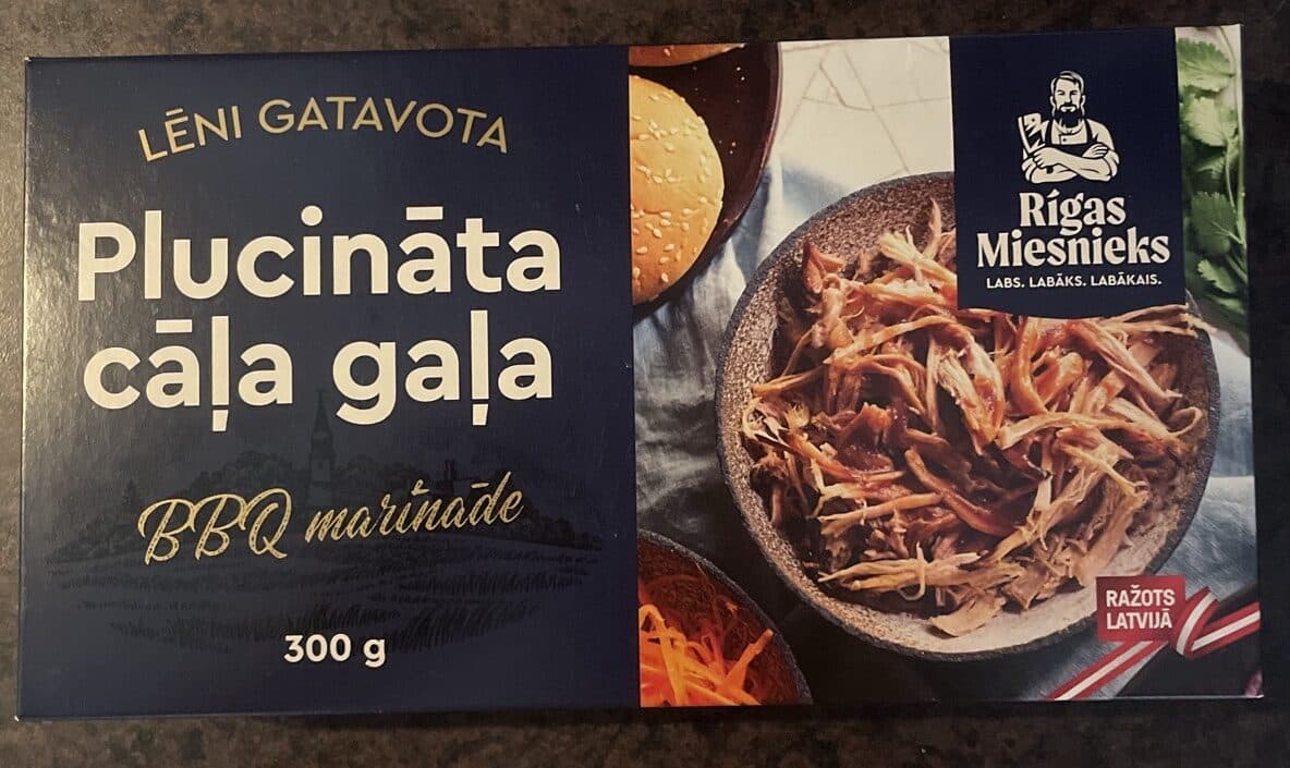 Rīgas Miesniejs Plucinātā Cāļa Gaļa BBQ Marinādē packshot