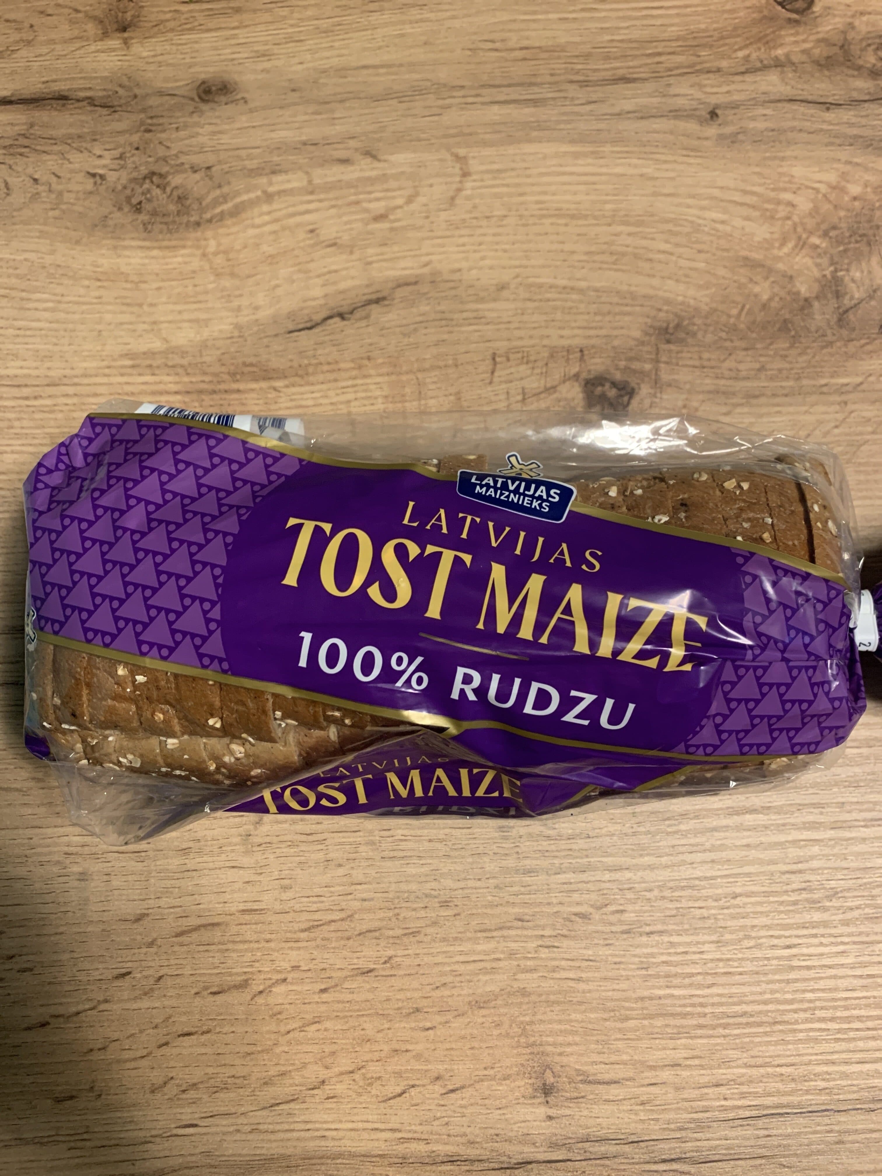 Latvijas Maiznieks Rye Toast Bread packshot
