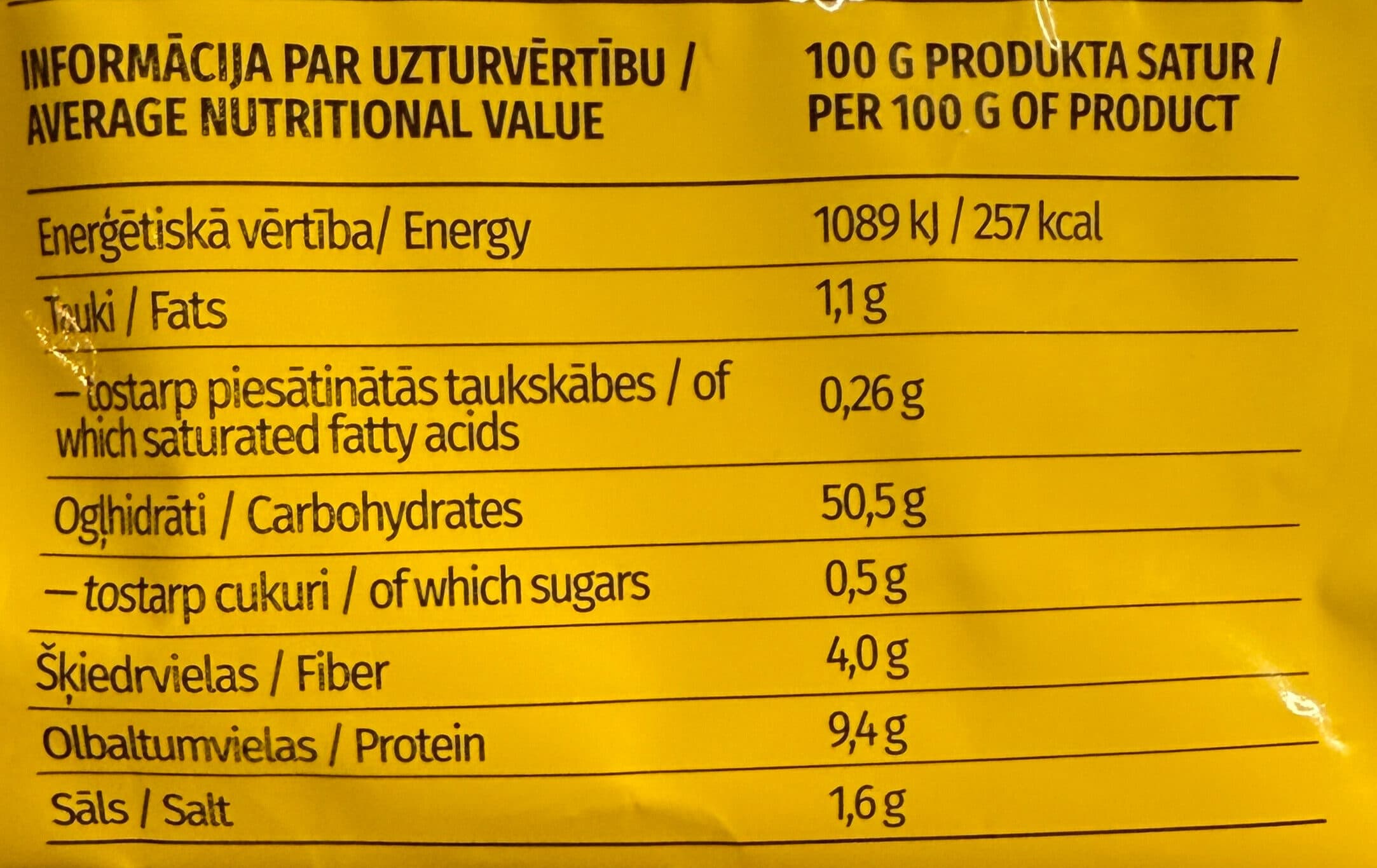 Latvijas Maiznieks Dark ciabatta IZCEP PATS packshot