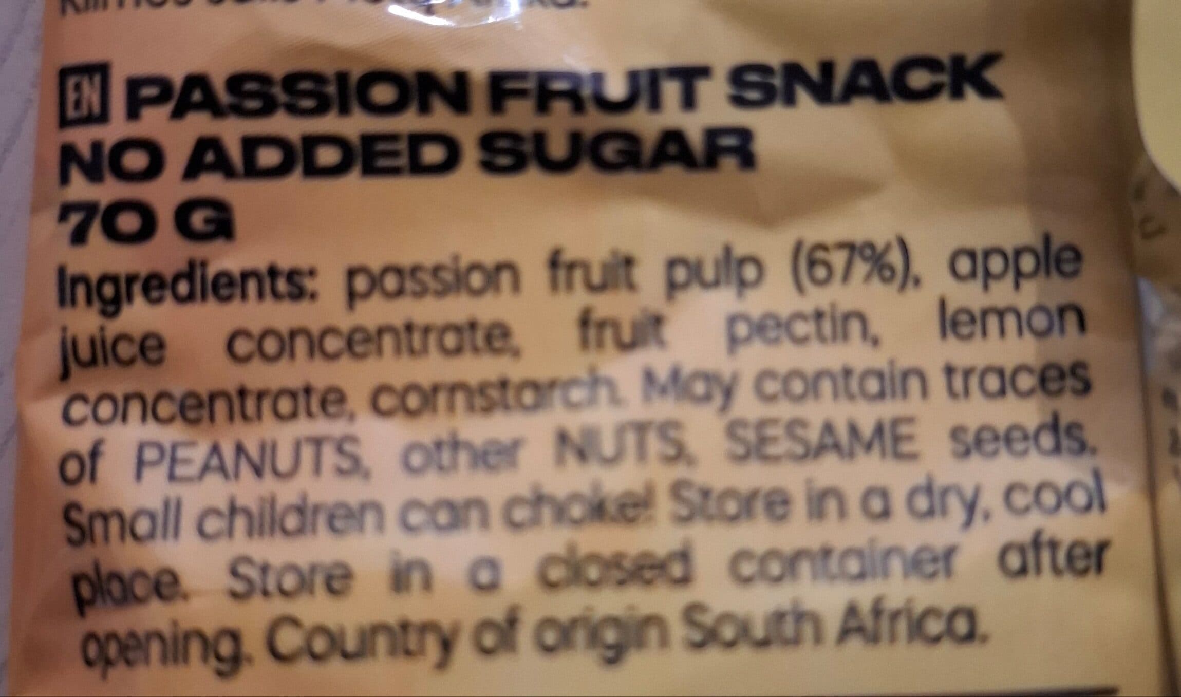 AlisCo BITS! Passion Fruit packshot