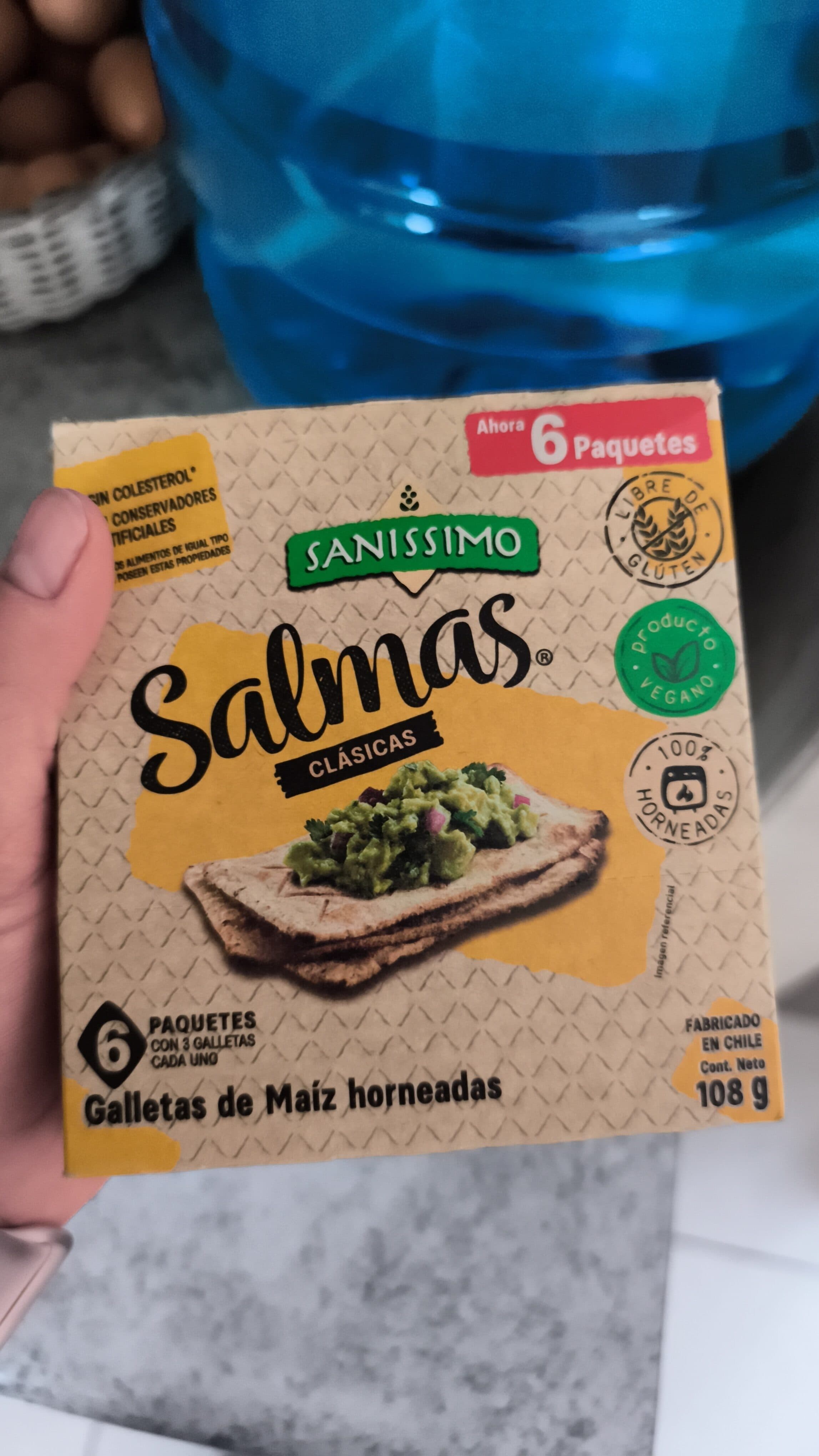Sanissimo Salmas Clásicas Galletas de Maíz horneadas packshot