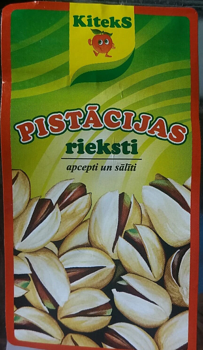 KitekS Pistācijas rieksti, apcepti un sālīti packshot