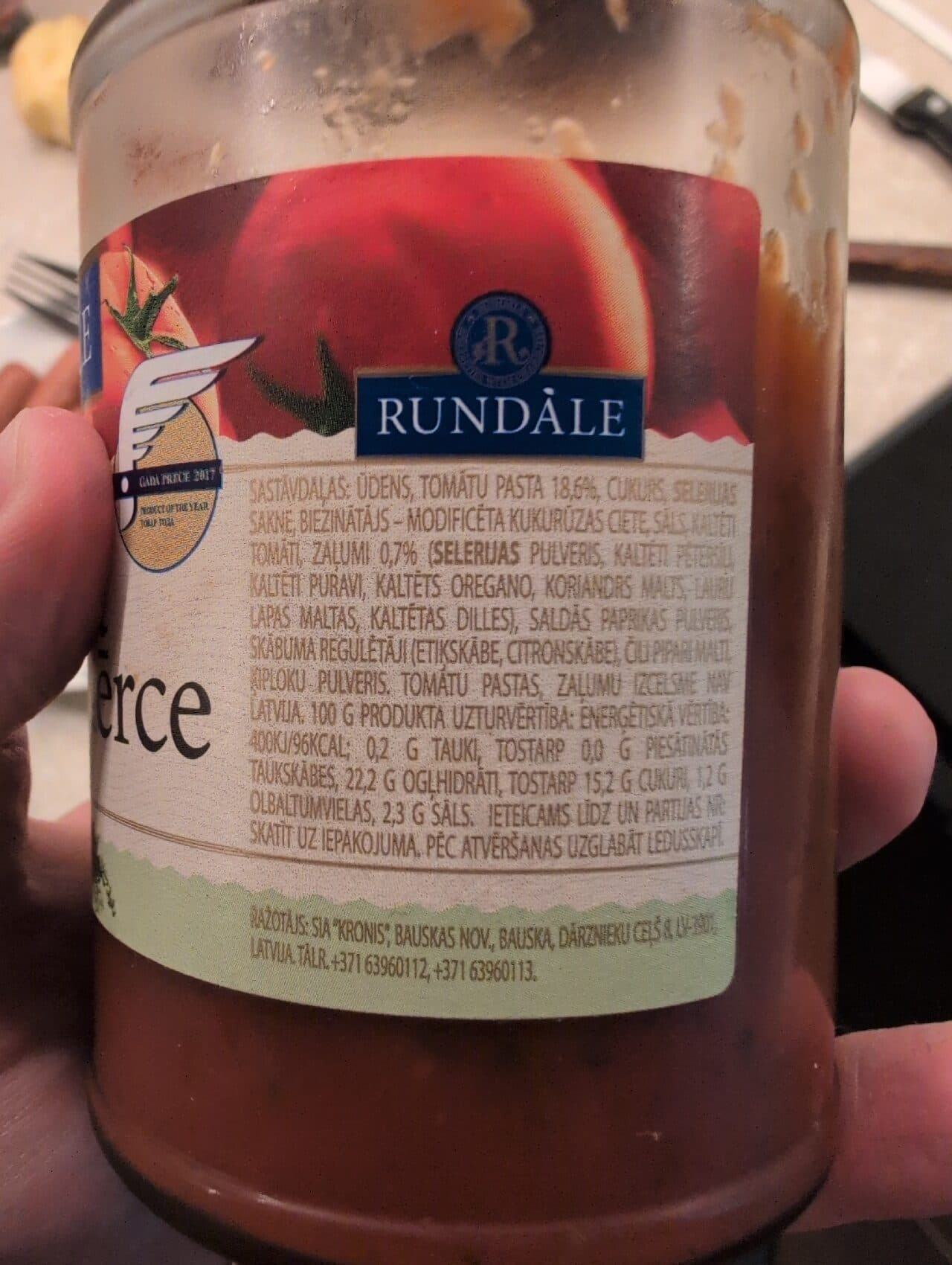 Rundāle 7 dārza zaļumu mērce packshot