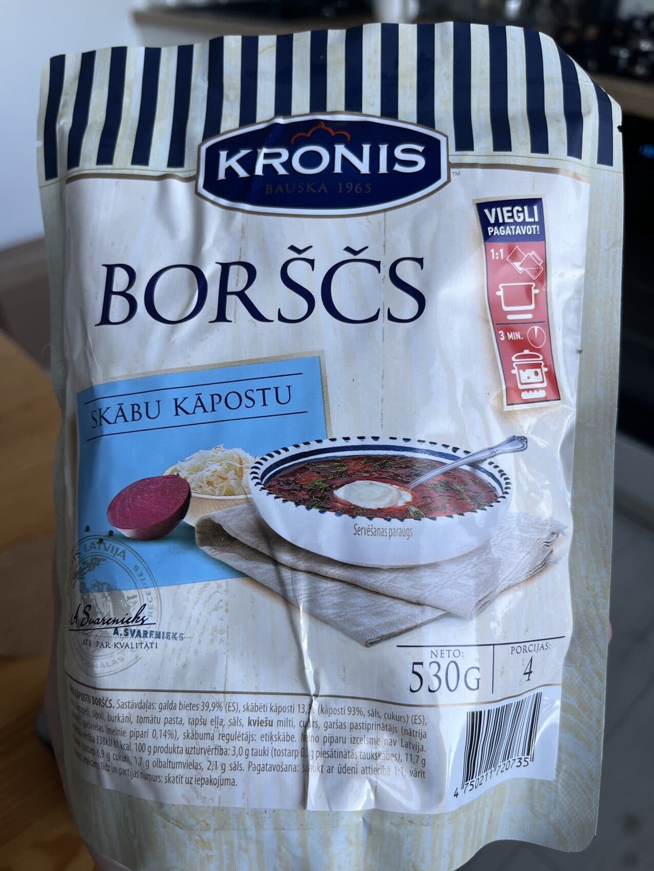 Kronis Skābu Kāpostu Borščs packshot