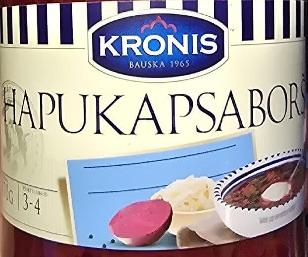 Kronis Hapukapsa Boršš Lihata packshot