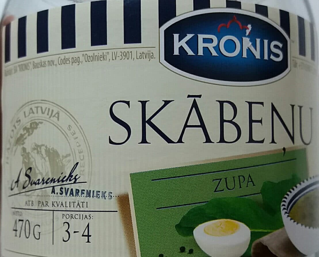 Kronis Skābeņu zupa packshot