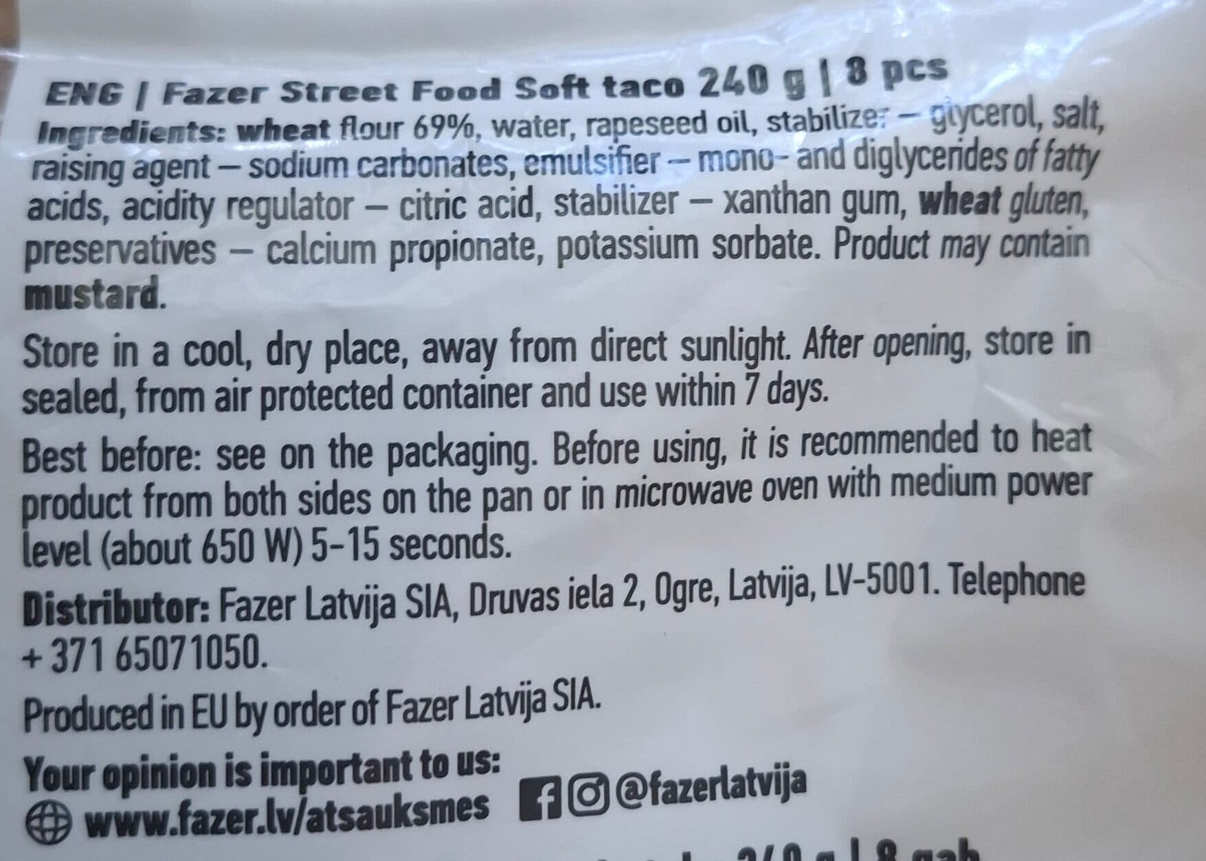Fazer SOFT TACO packshot