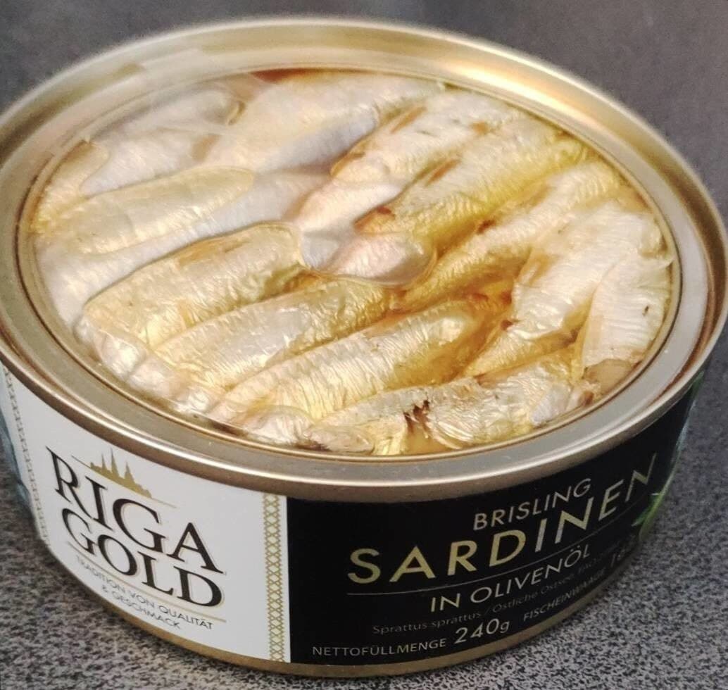 Riga Gold Brisling Sardinien in Olivenöl packshot