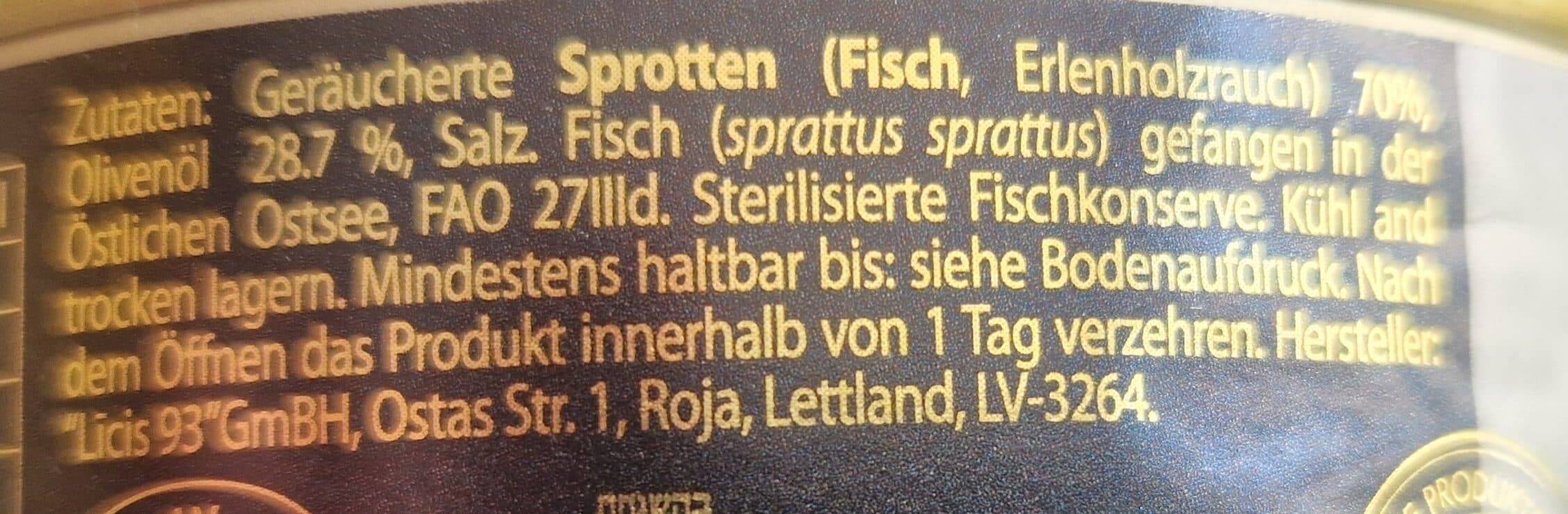 Rigagold Sprotten packshot