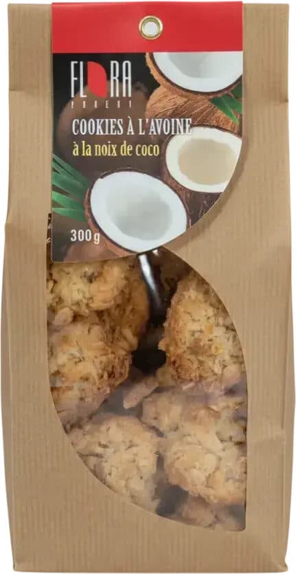 Cookies à l'avoine à la noix de coco packshot