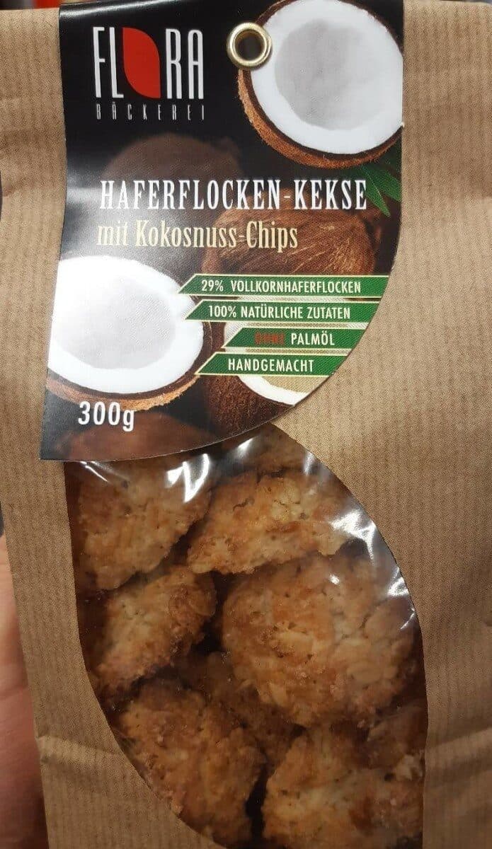 Flora Haferflocken-Kekse mit Kokosnuss-Chips packshot