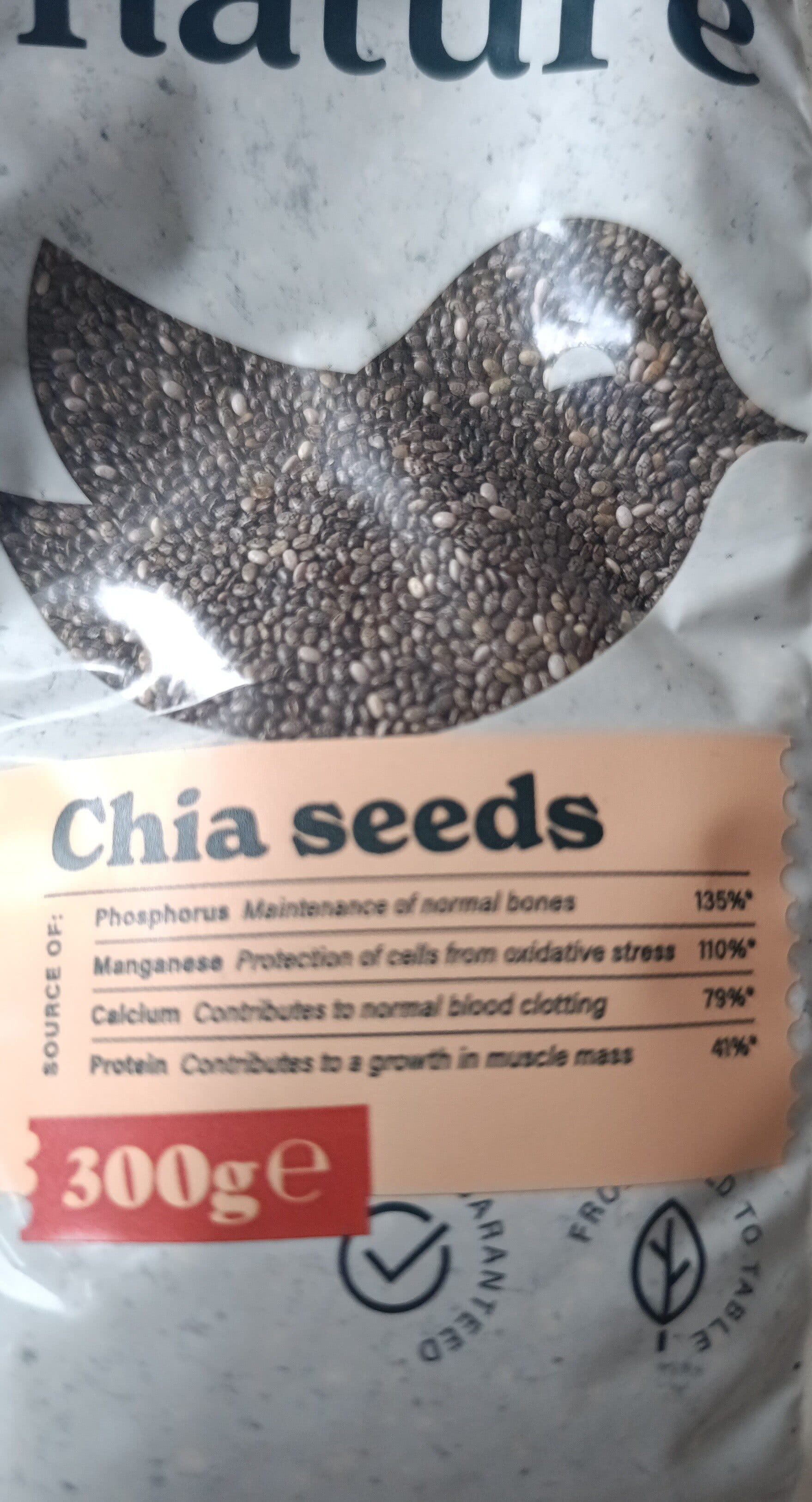 Just Nature Chia seemned packshot