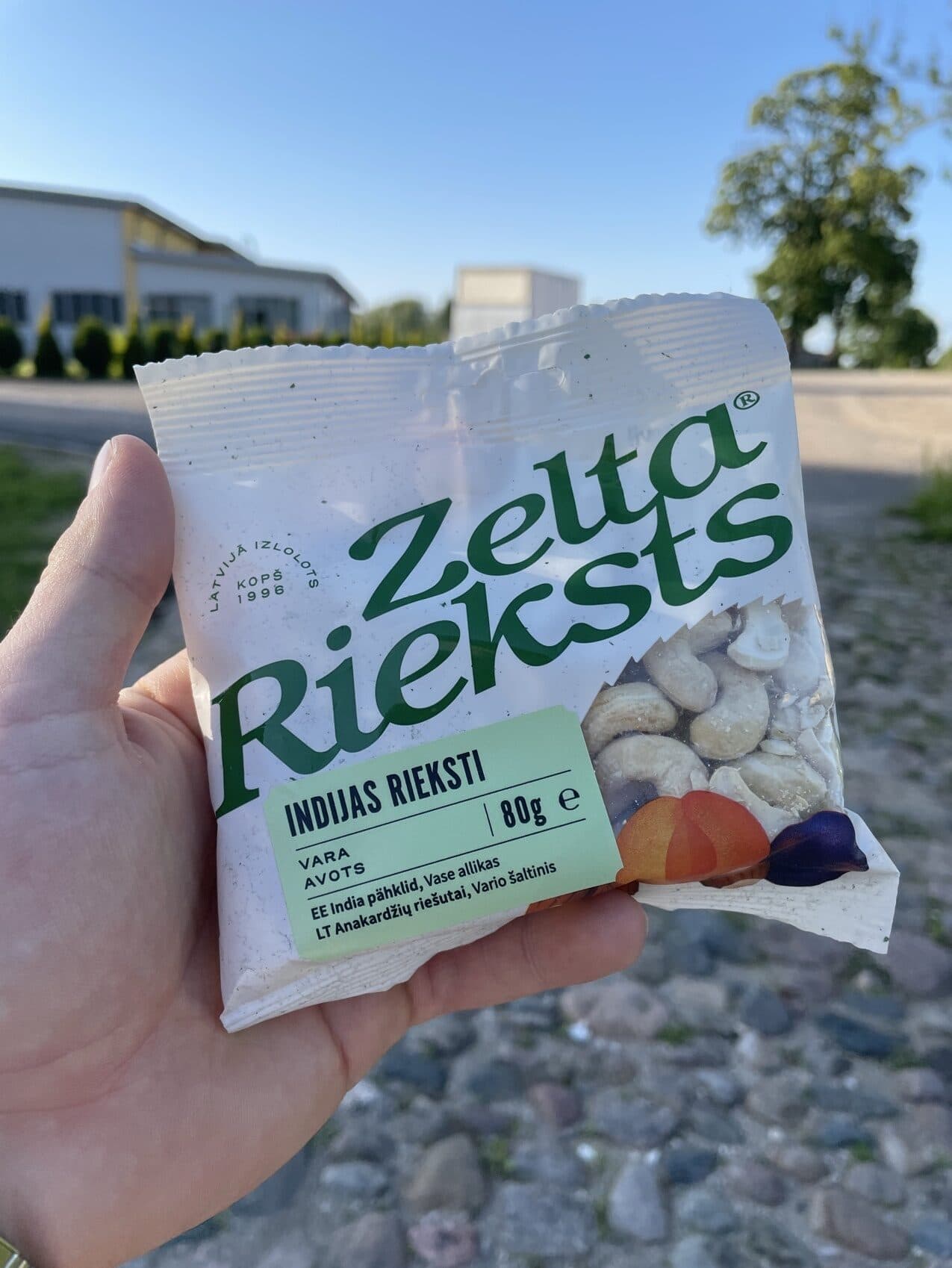 Zelta Rieksts Indijas Rieksti packshot