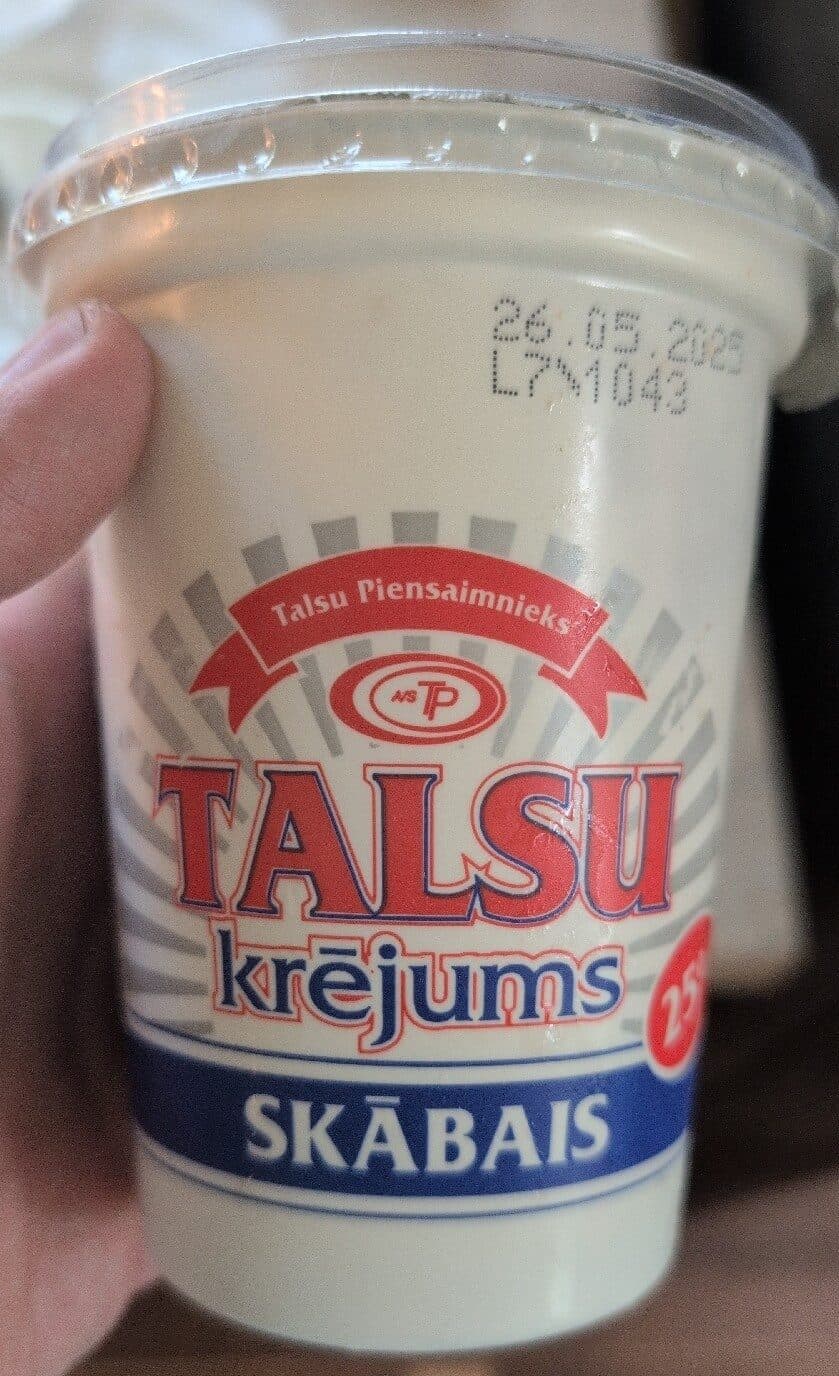 Talsu Skābais Krējums packshot