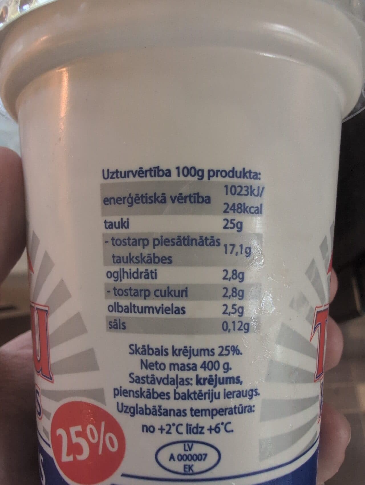 Talsu Skābais Krējums packshot