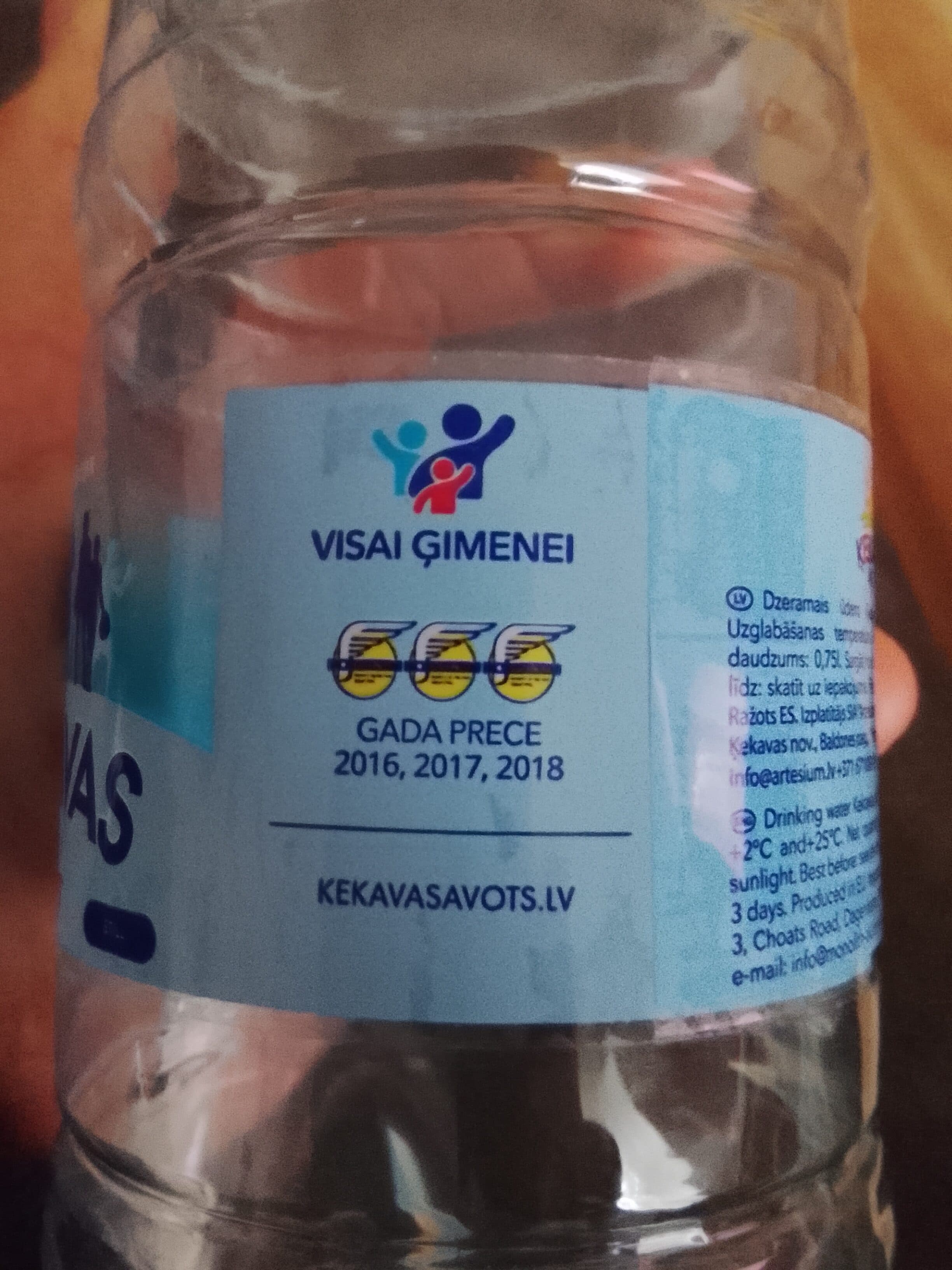 ĶEKAVAS Minerālūdens "ĶEKAVAS" Sports 0.75 l packshot