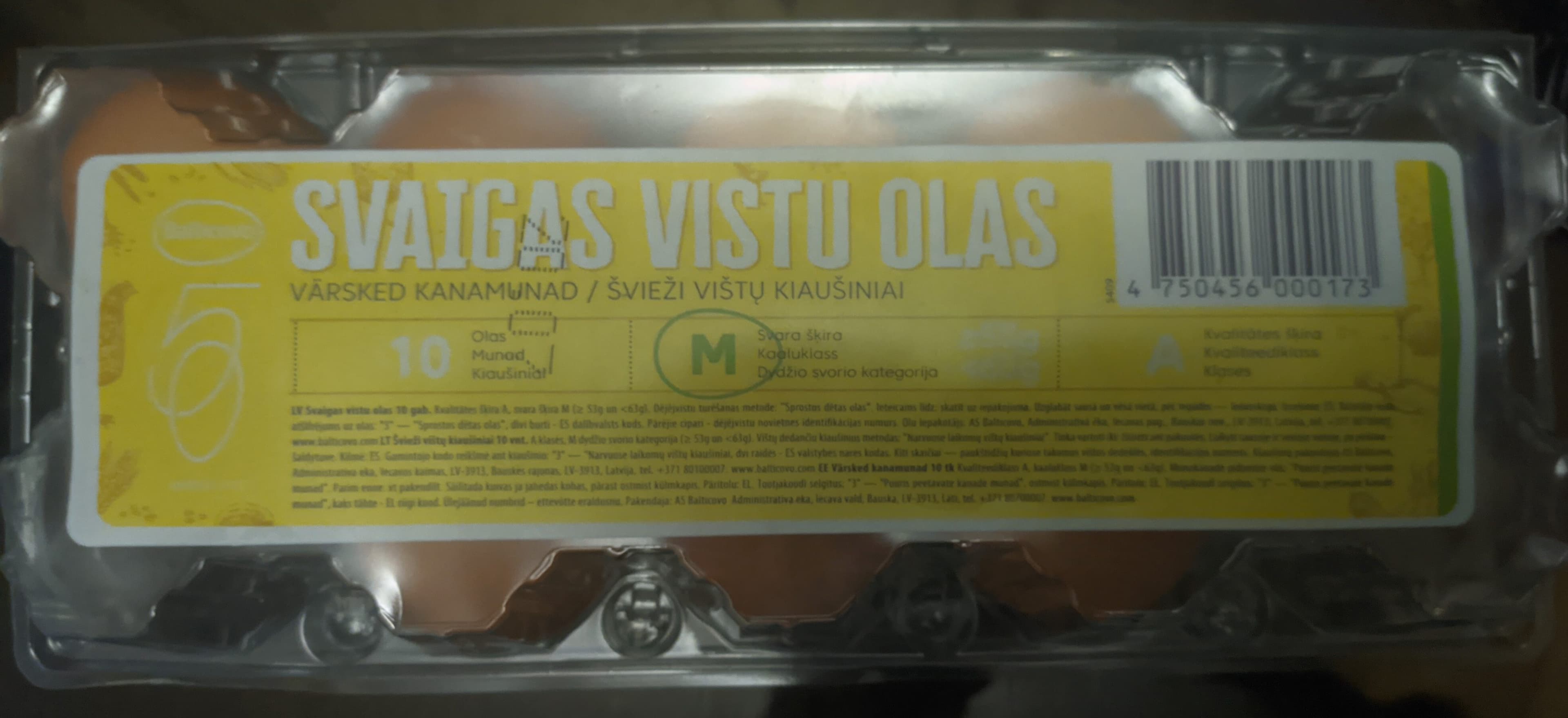 Balticovo AS Svaigas vistu olas A-M (sprostos dētas) packshot