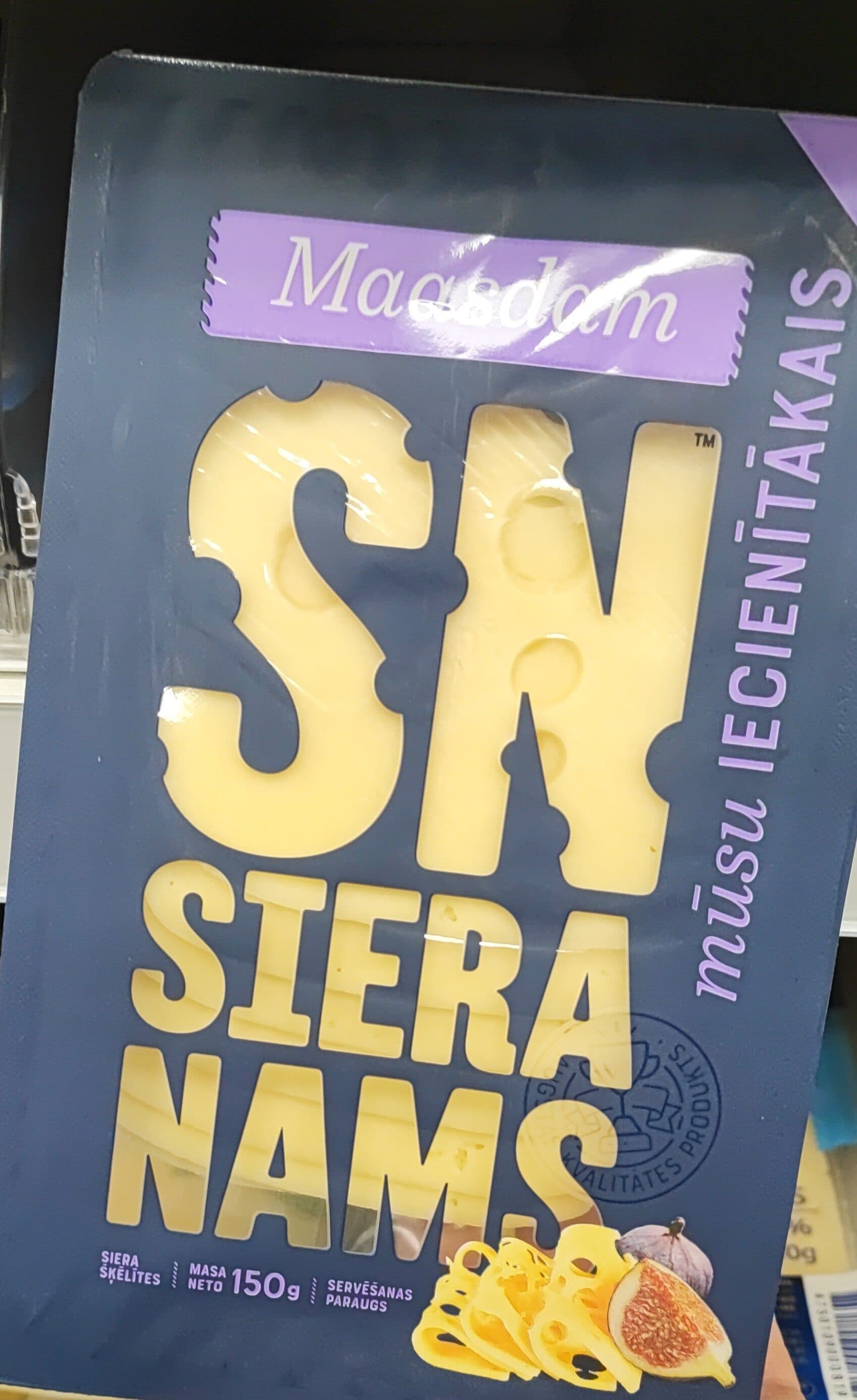 Siera Nams siers Maasdam SN šķēl.150g packshot