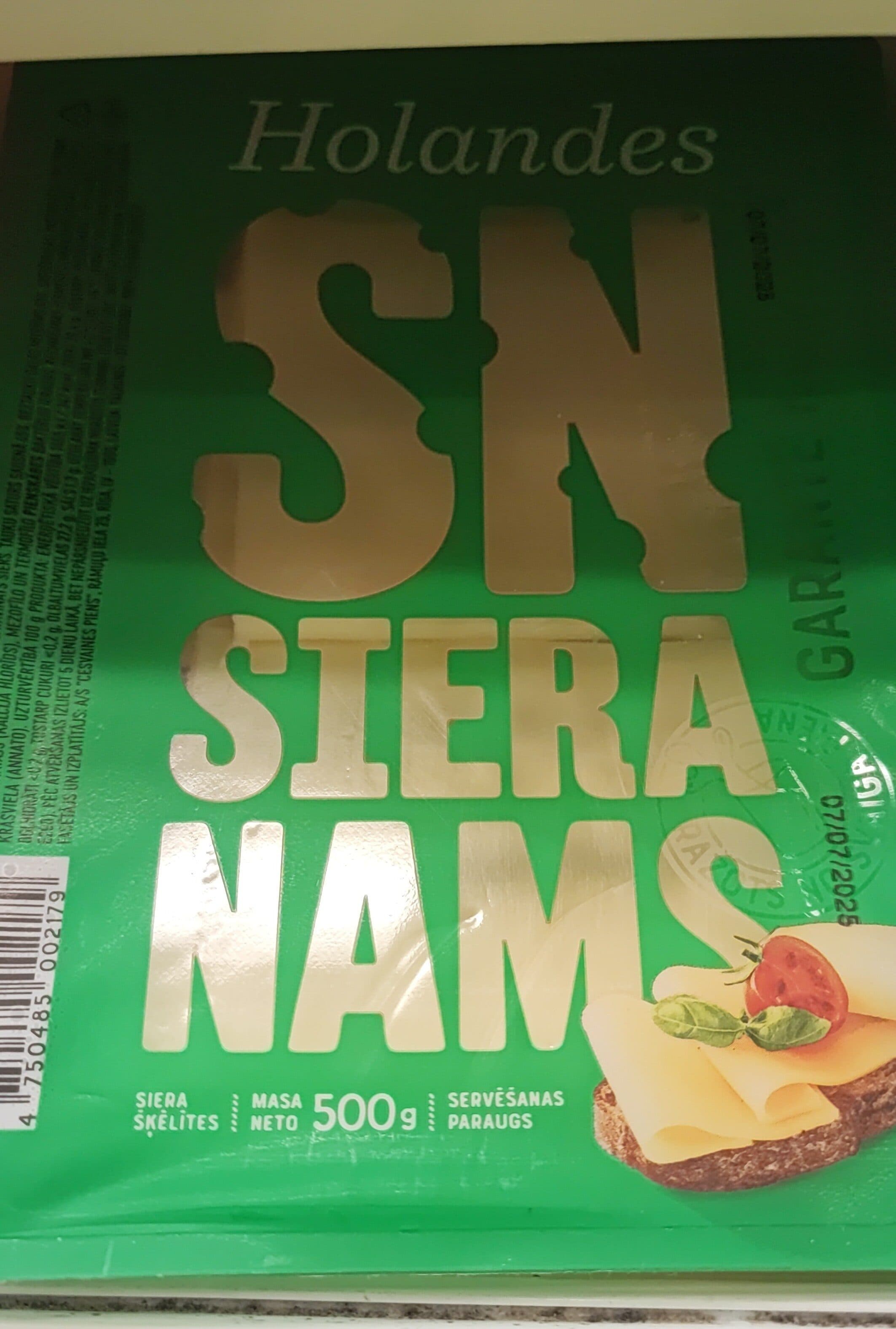 Siera Nams siers Holandes SN šķēl.500g packshot