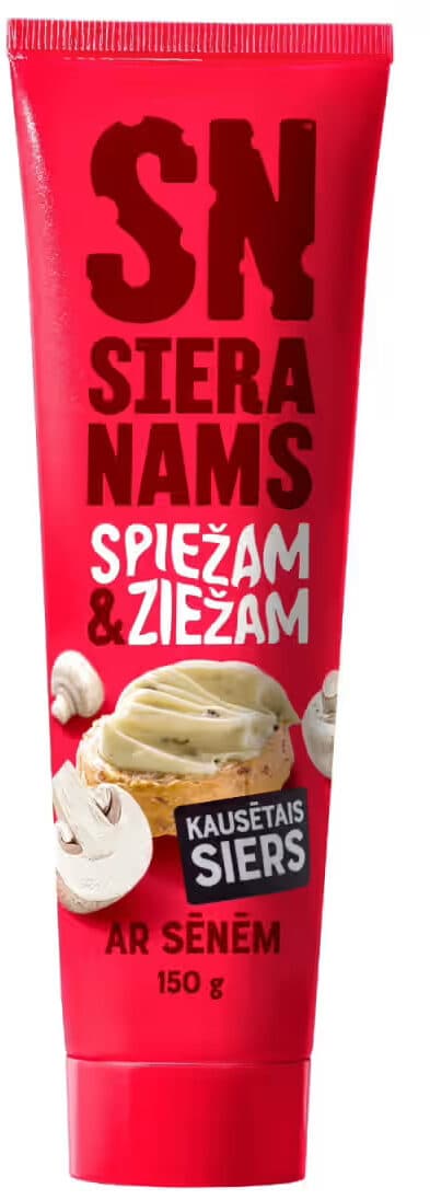 Siera Nams Kausētais Siers Ar Sēnēm packshot