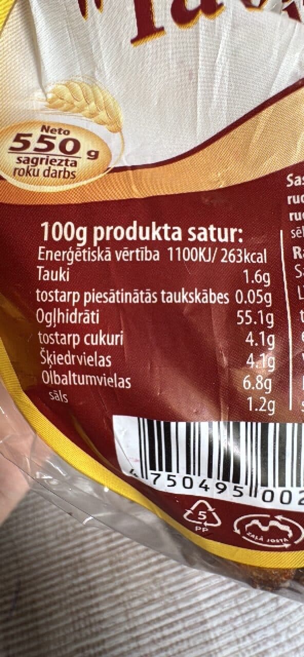 Dona saldskābā veidņu maize "Tava" packshot