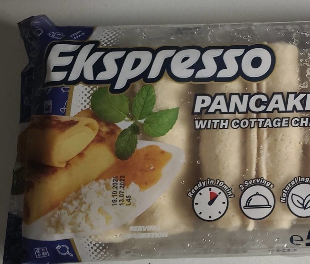 Ekspresso Pancakes with cottage cheese packshot