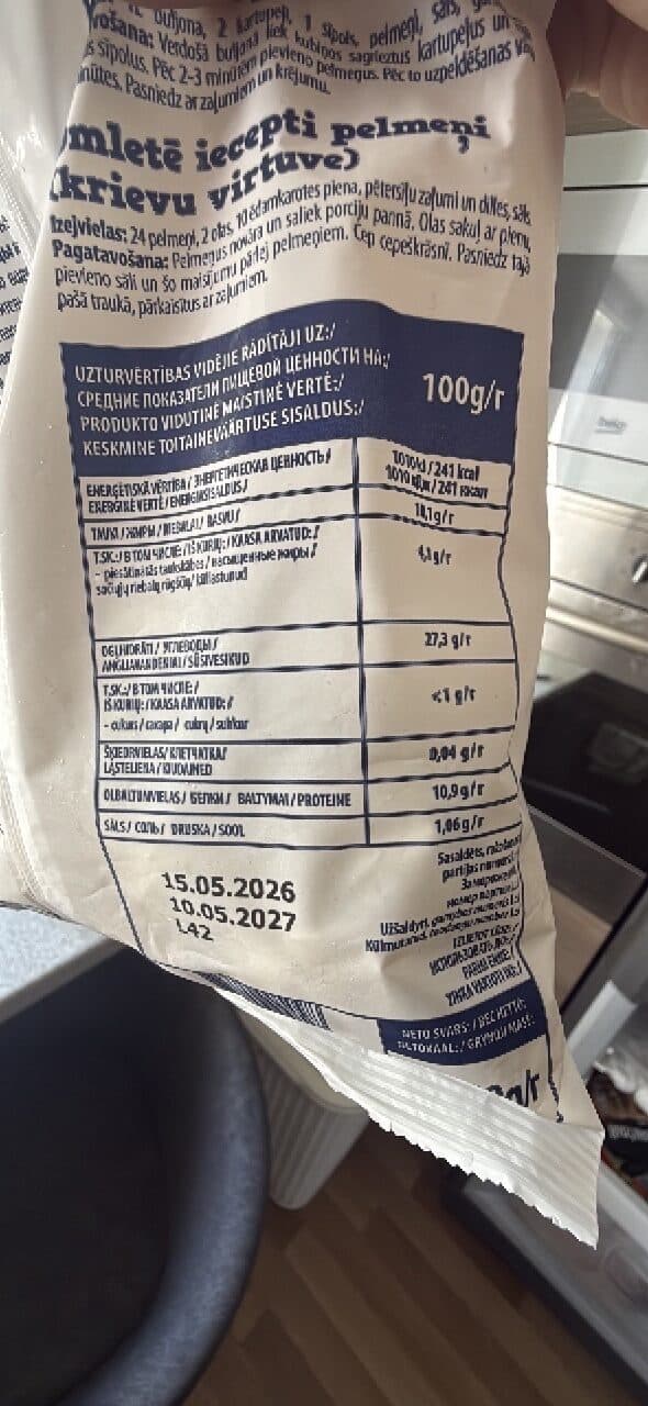 Ariols Pelmeņi Mazulīši packshot