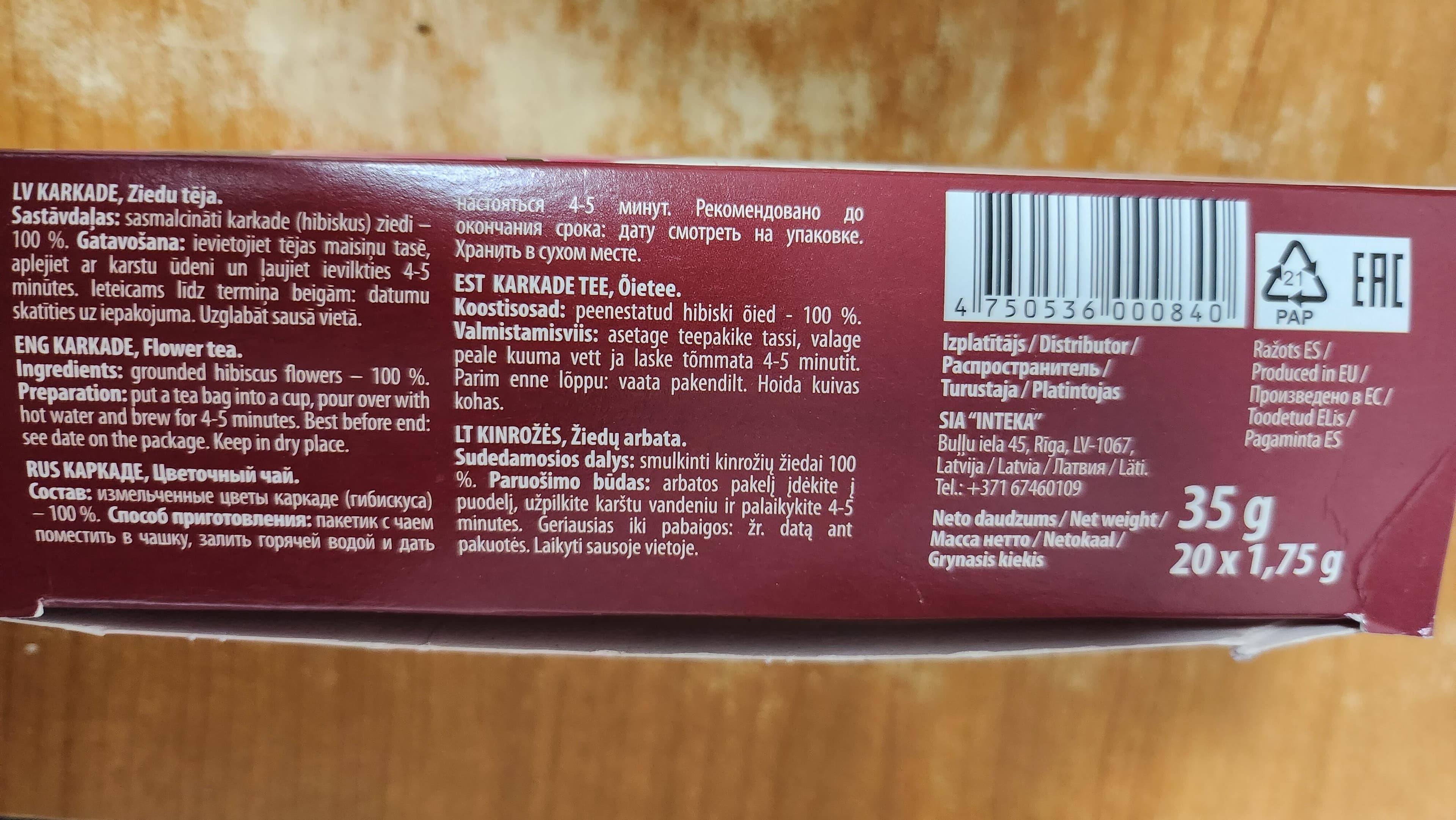 Open Food Facts 4750536000840 packshot