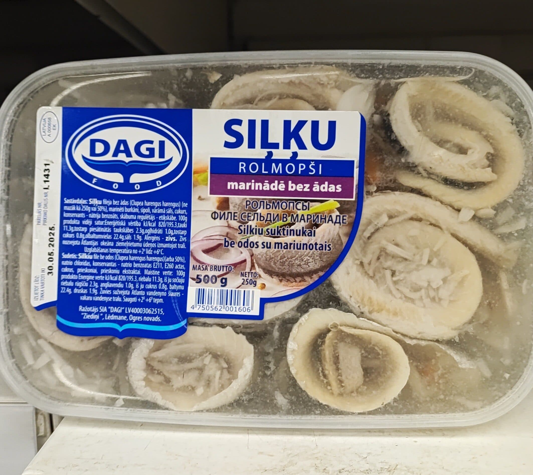 Dagi siļķu rolmopši Dagi 500 packshot