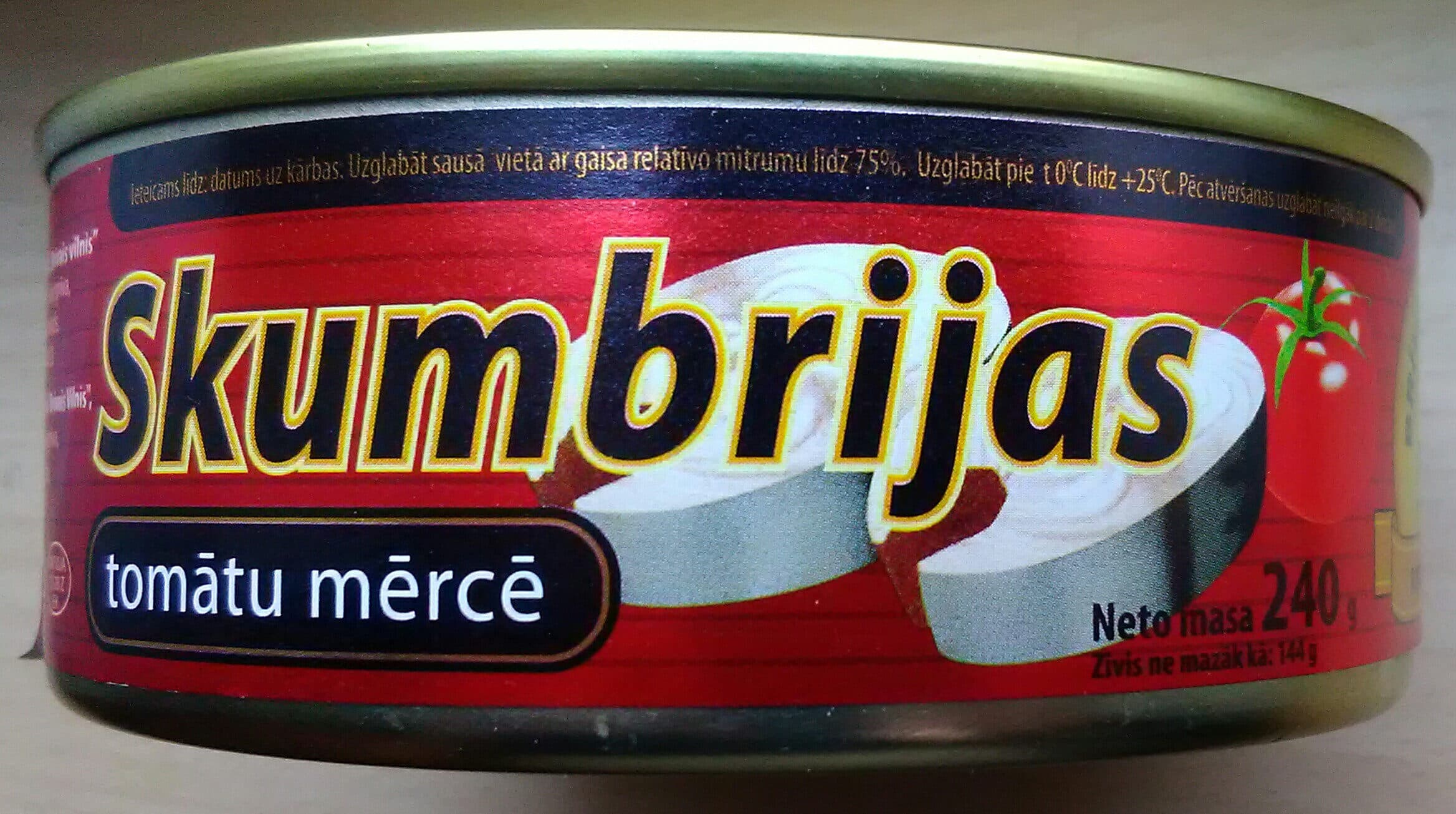 Brīvais vilnis skumbrijas tomātu mērcē packshot
