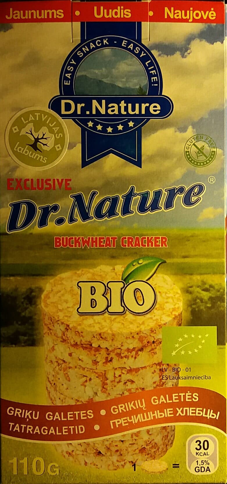 Dr.Nature Griķu galetes packshot