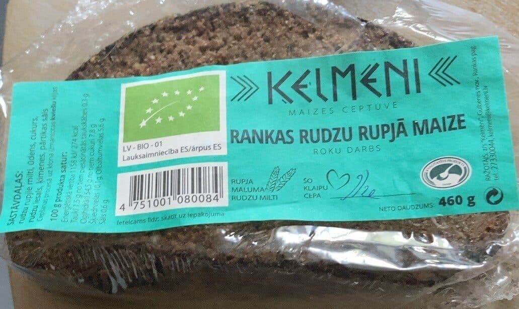 Ķelmēni Rankas rudzu rupja maize packshot
