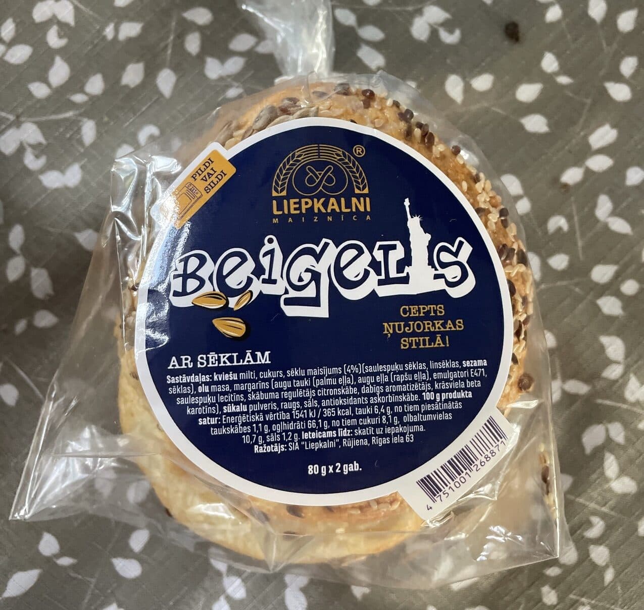 Liepkalni Maiznīca NY Bagel With Seeda packshot
