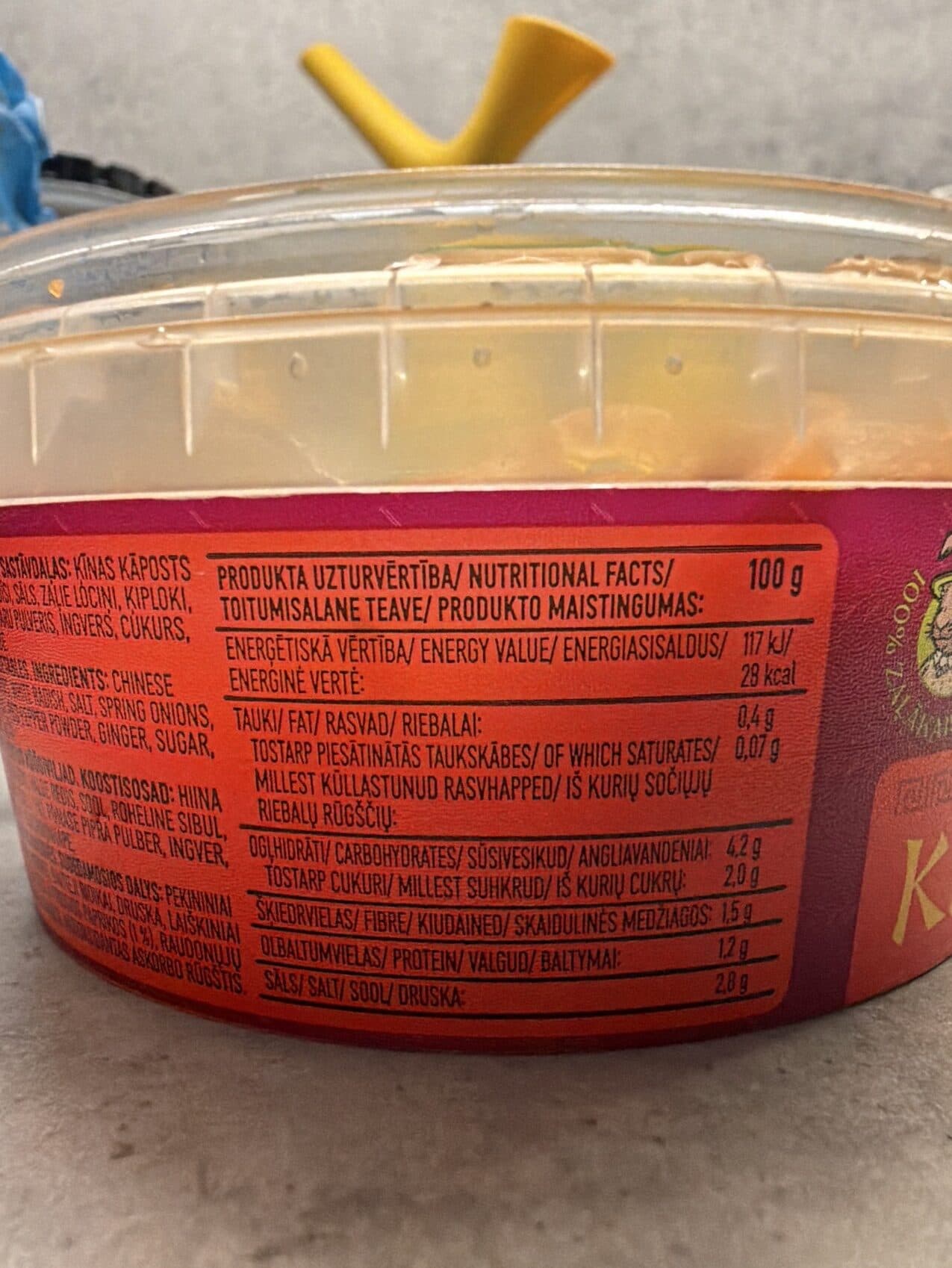 Dimdini Kimchi packshot