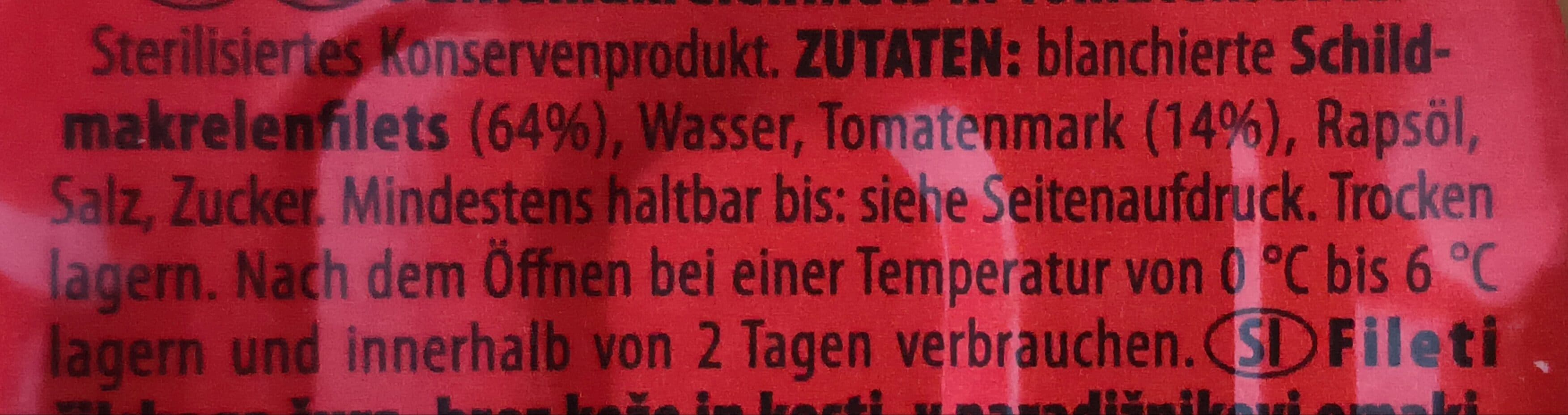 Arnold Sørensen Makrelen Filets In Tomatensauce packshot