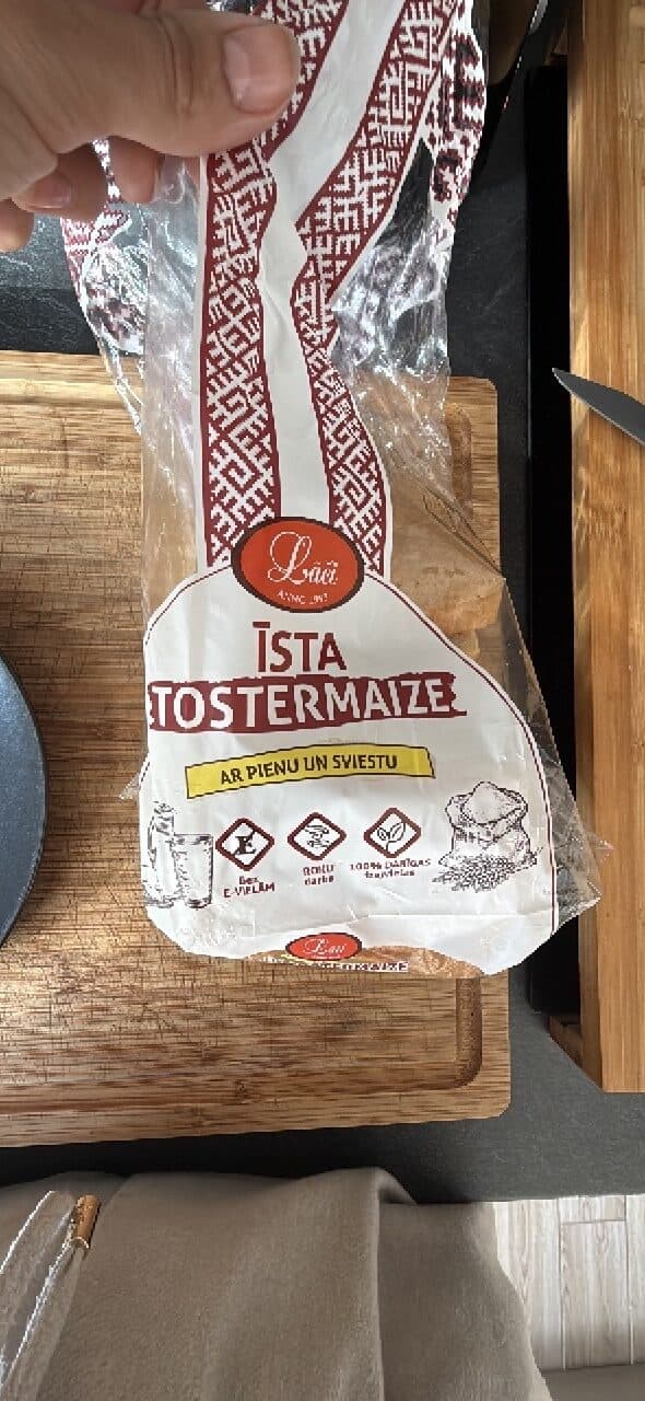 Lāči Īsta Tostermaize ar pienu un sviestu packshot