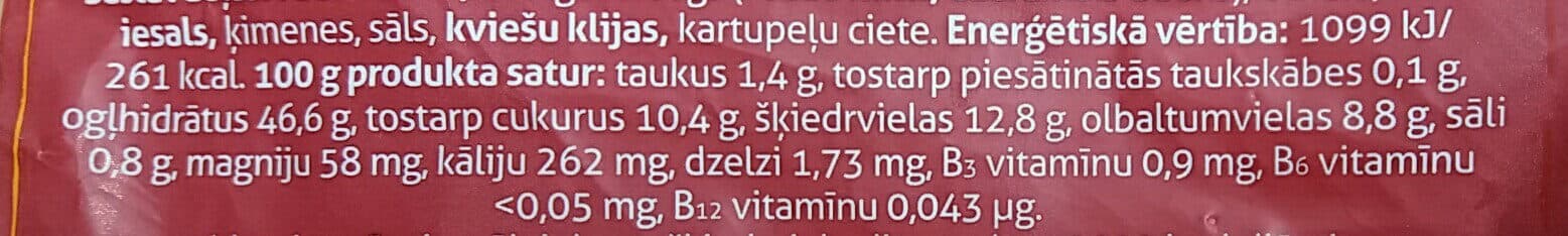 Lāči Īsta rudzu rupjmaize packshot