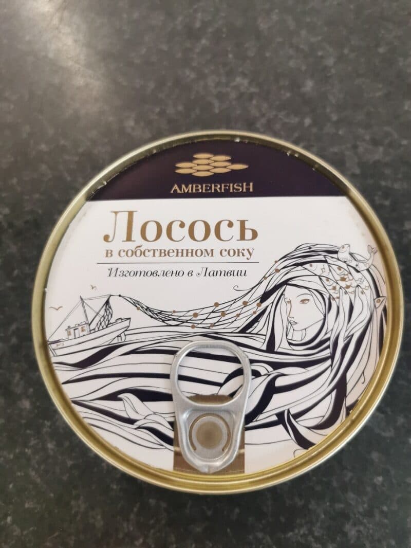 amberfish salmon, canned packshot