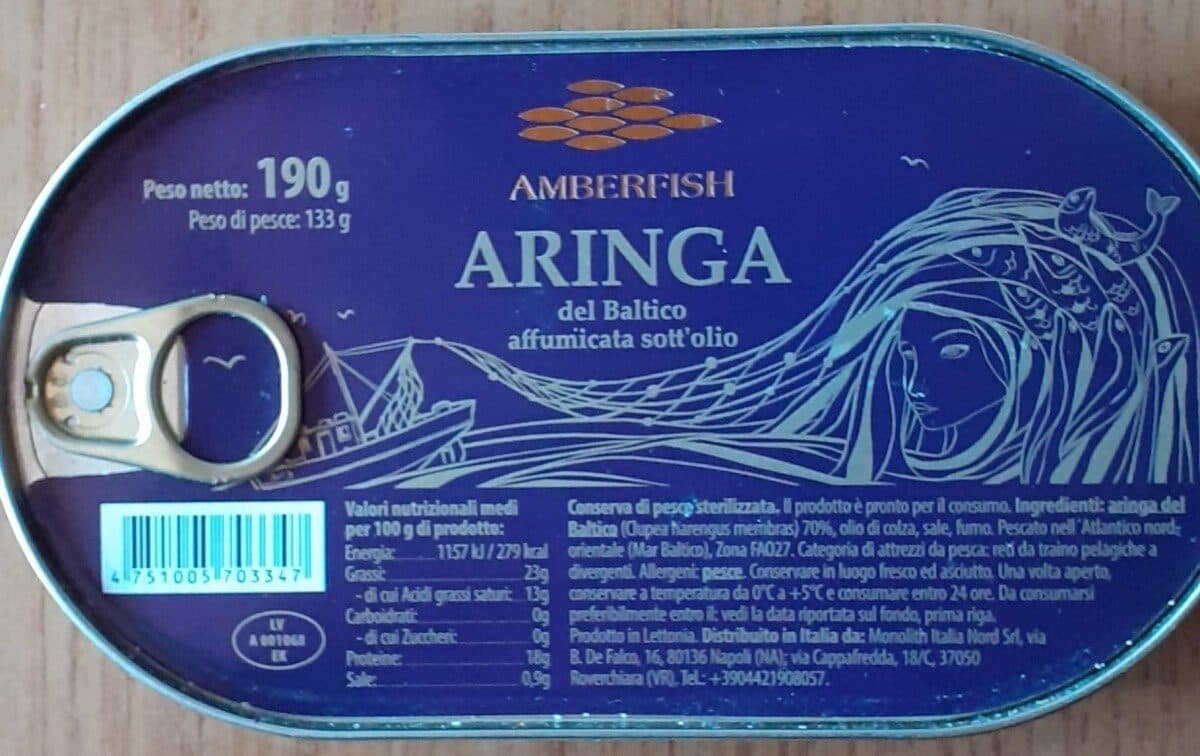 Aringa del baltico affumicata sott'olio packshot