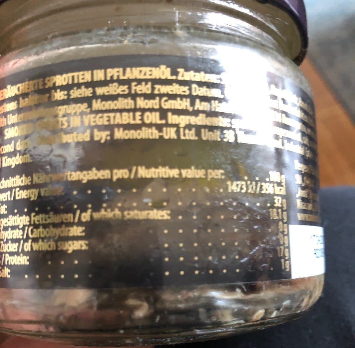 Amberfish Sprotten in Öl packshot