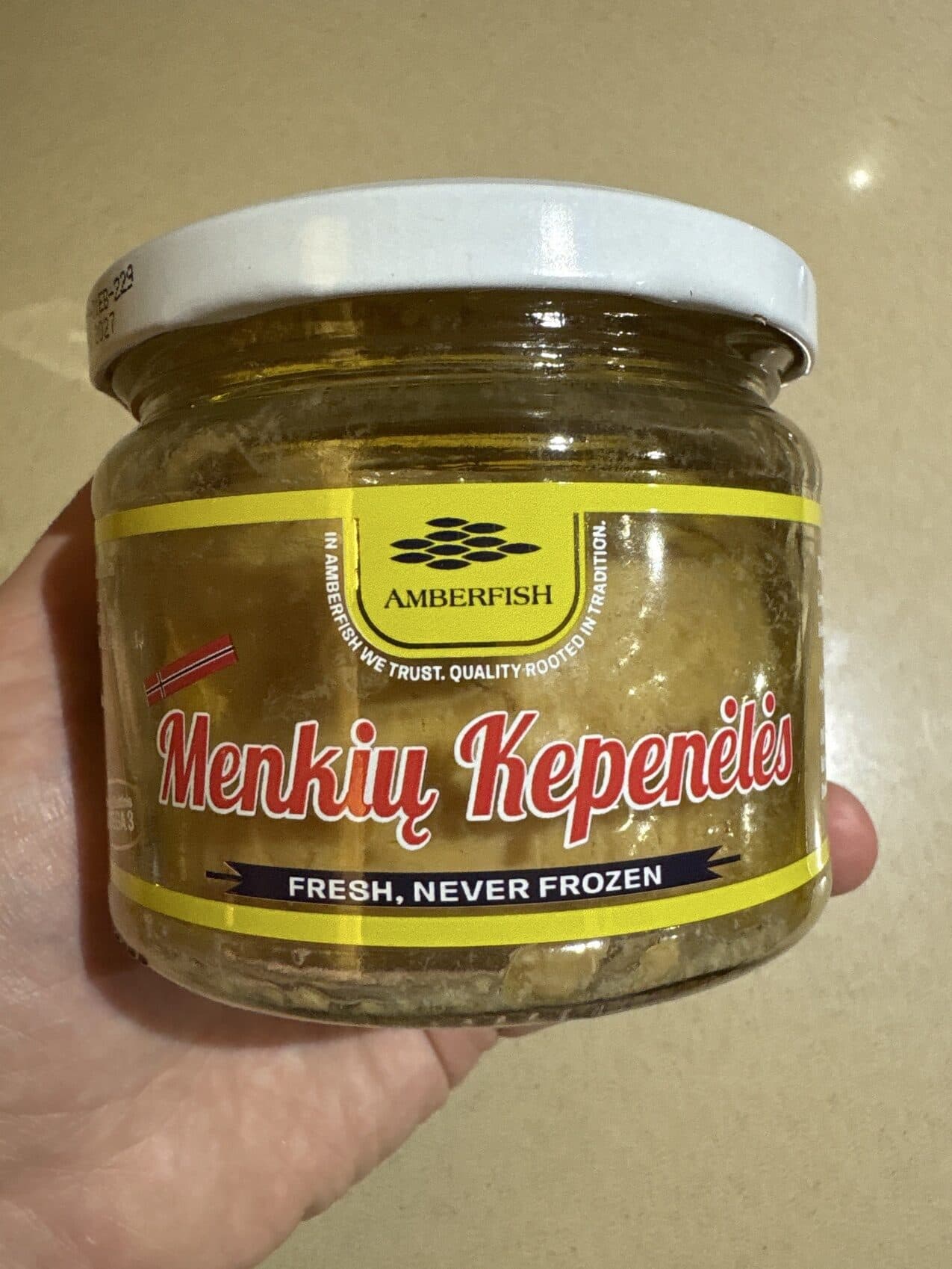 Amberfish Menkių kepenėlės packshot