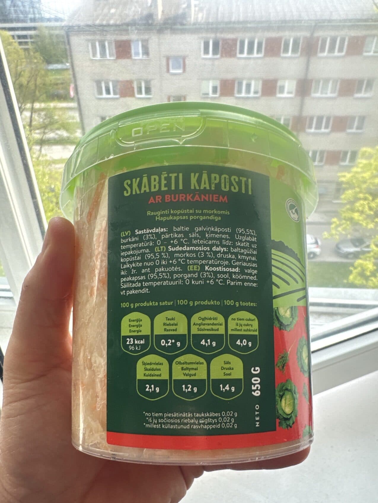 Garīši Skābēti Kāposti Ar Burkāniem packshot
