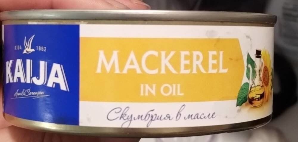 Kaija Mackerel in oil packshot