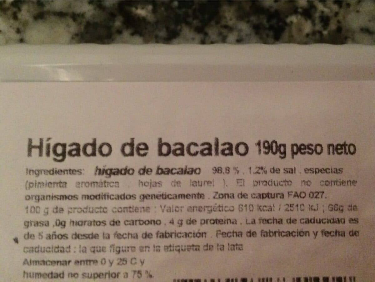 Open Food Facts Higado de Bacalao packshot